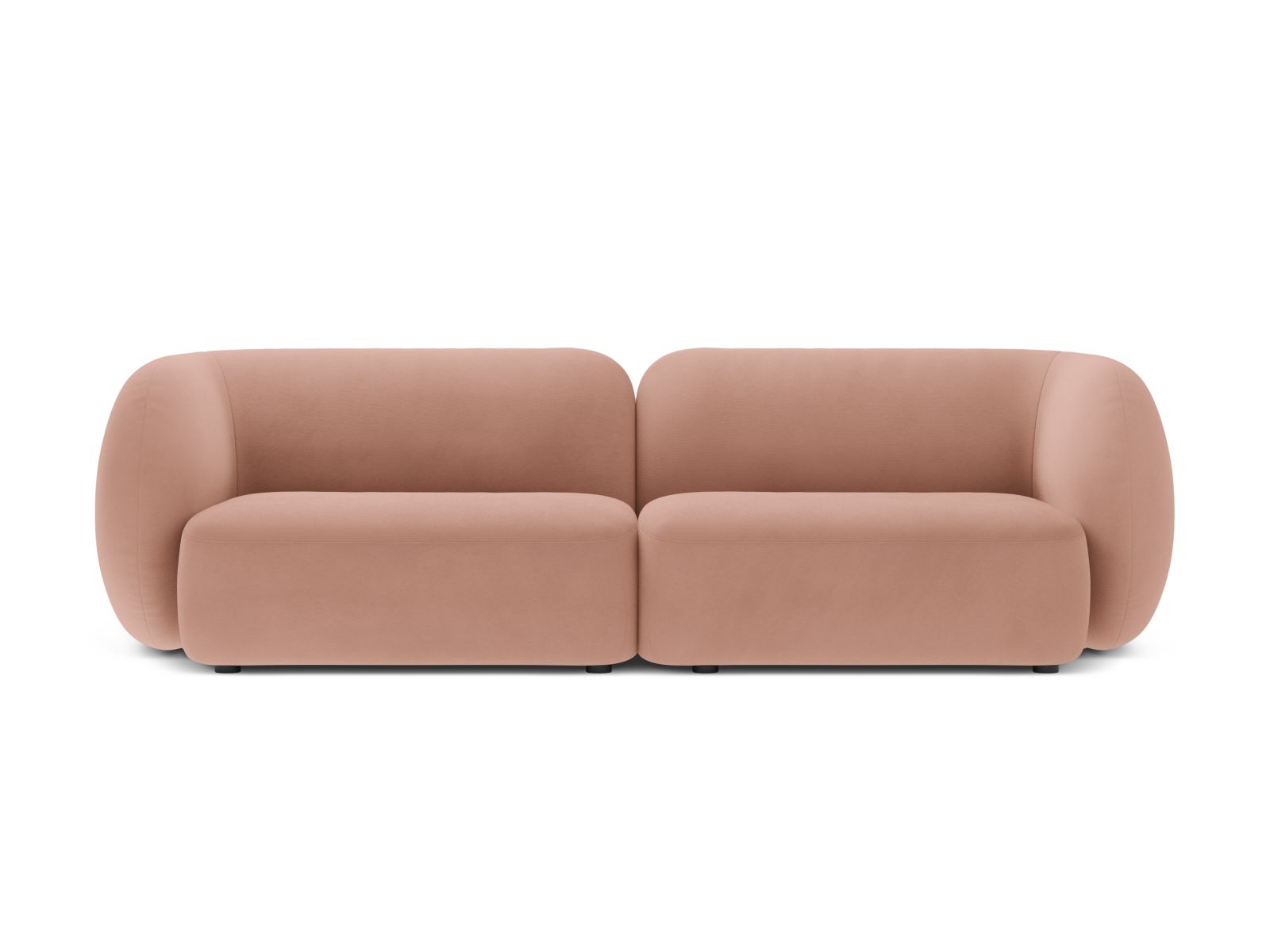 Velvet Modular Sofa, "Kate", 4 Seats, 243x99x76