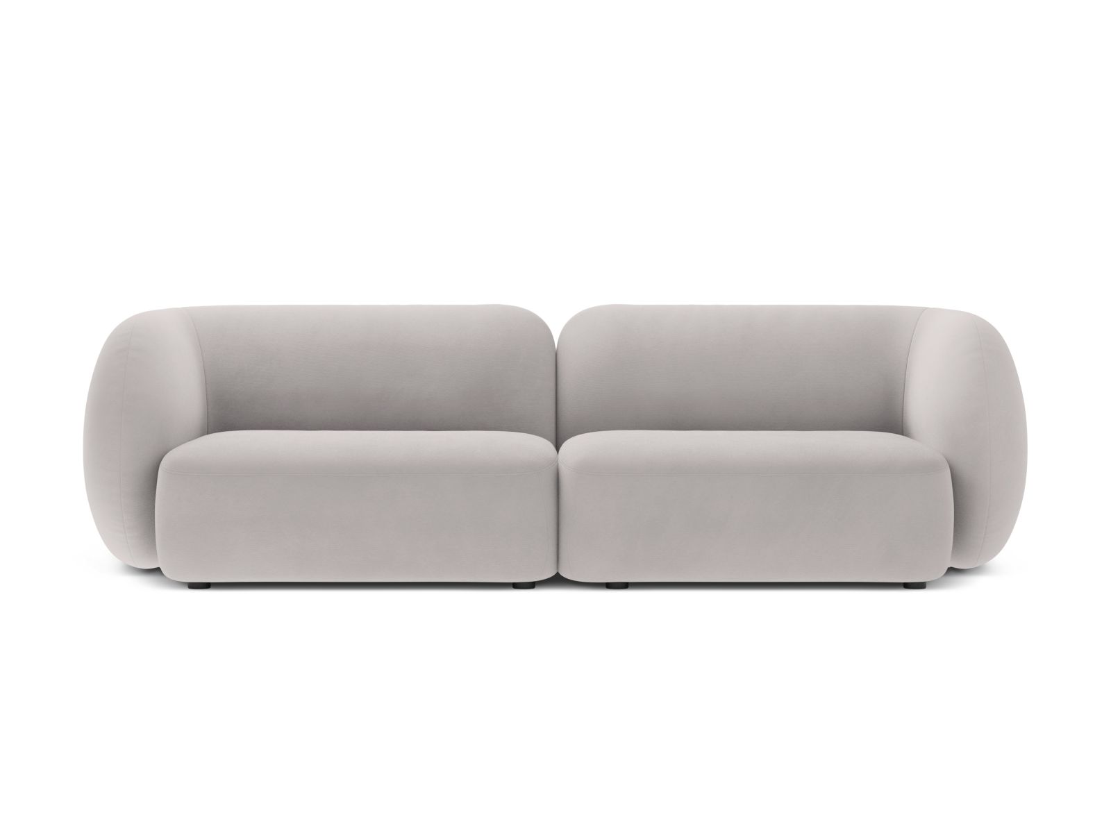 Velvet Modular Sofa, "Kate", 4 Seats, 243x99x76