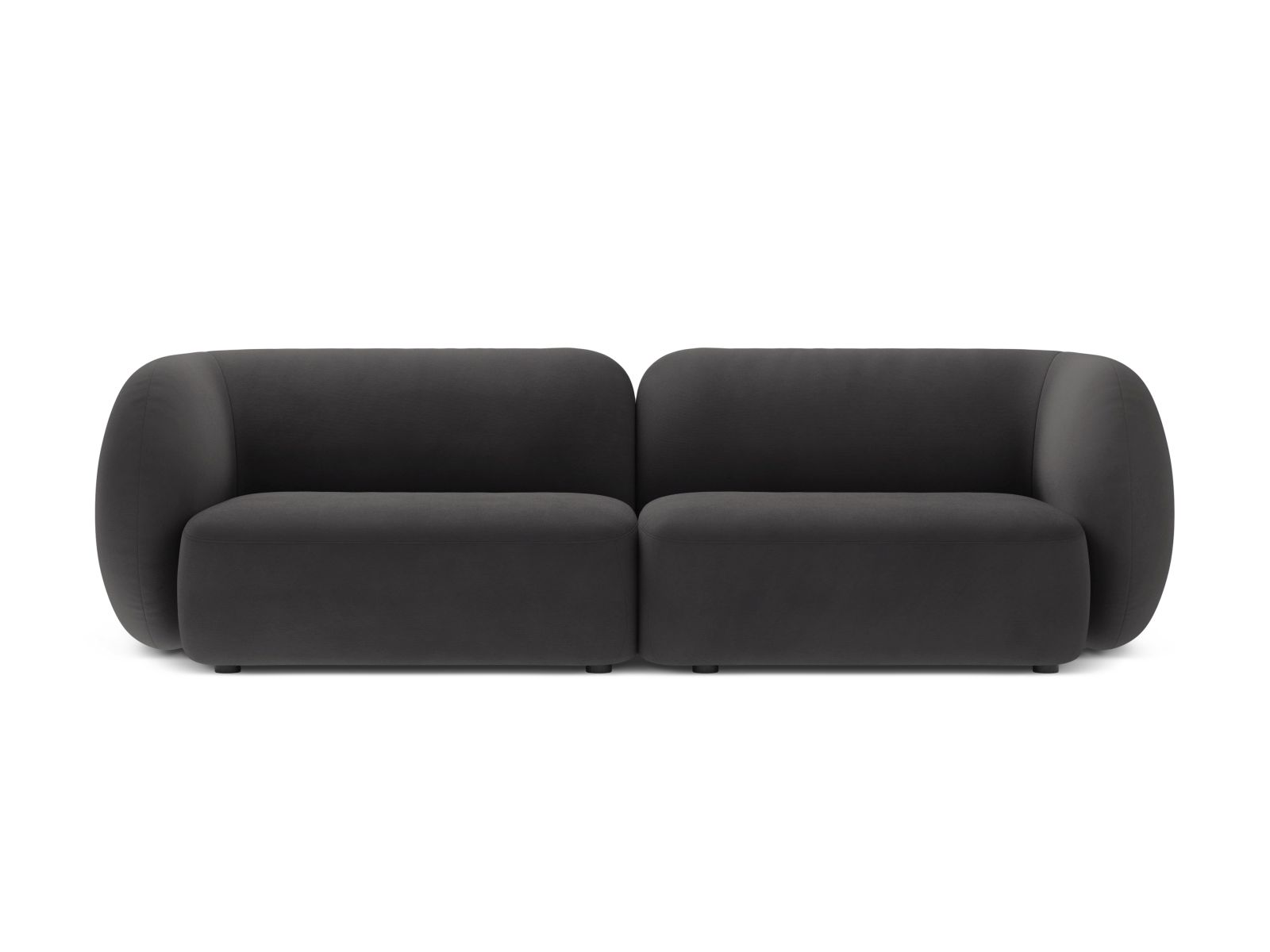 Velvet Modular Sofa, "Kate", 4 Seats, 243x99x76