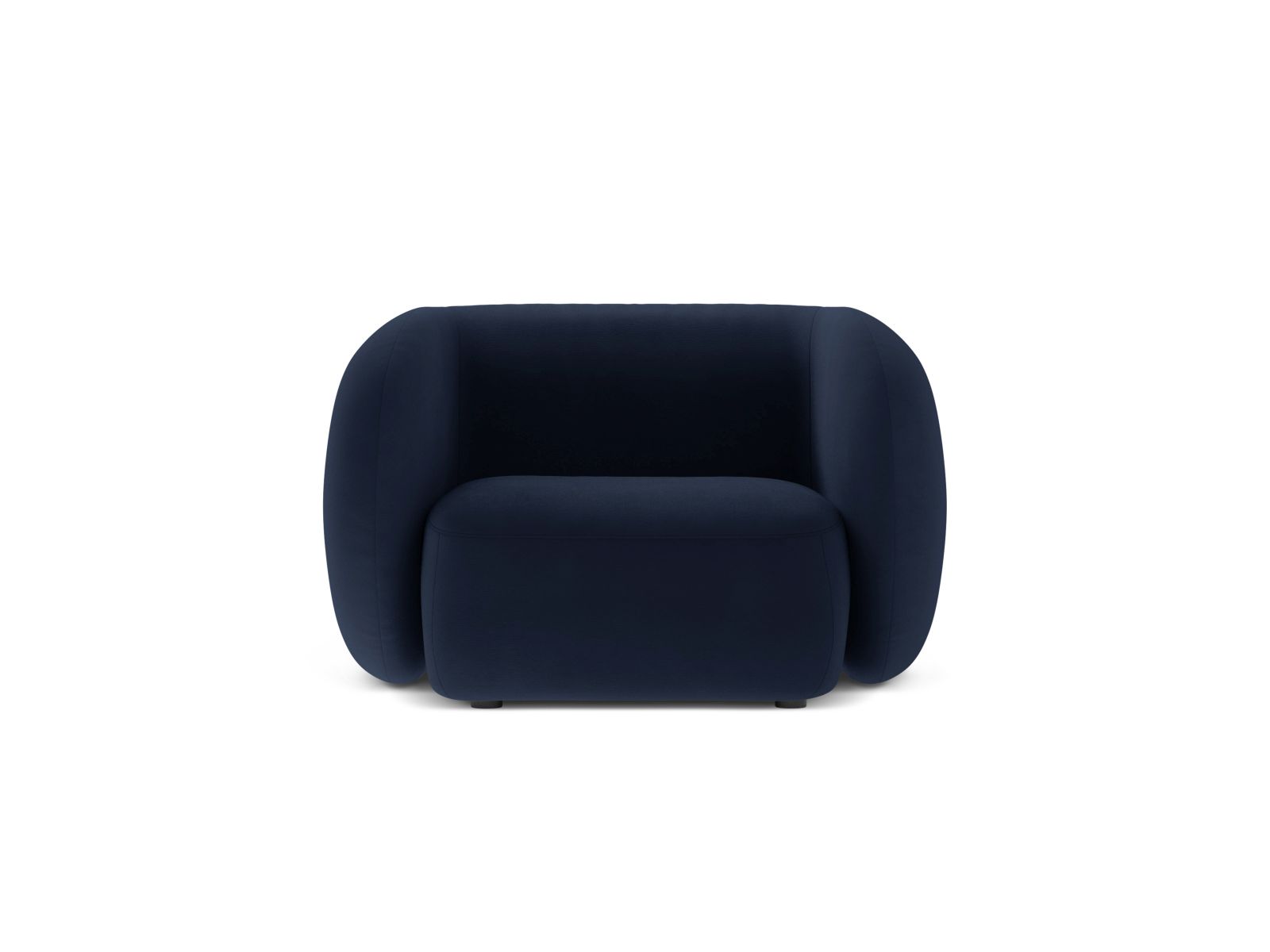 Velvet Armchair, "Kate", 1 Seat, 108x89x76