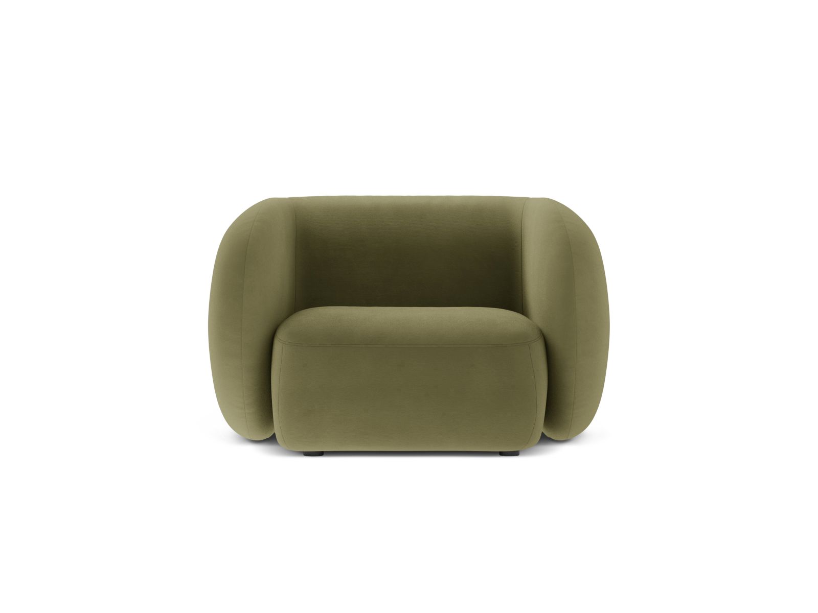 Velvet Armchair, "Kate", 1 Seat, 108x89x76