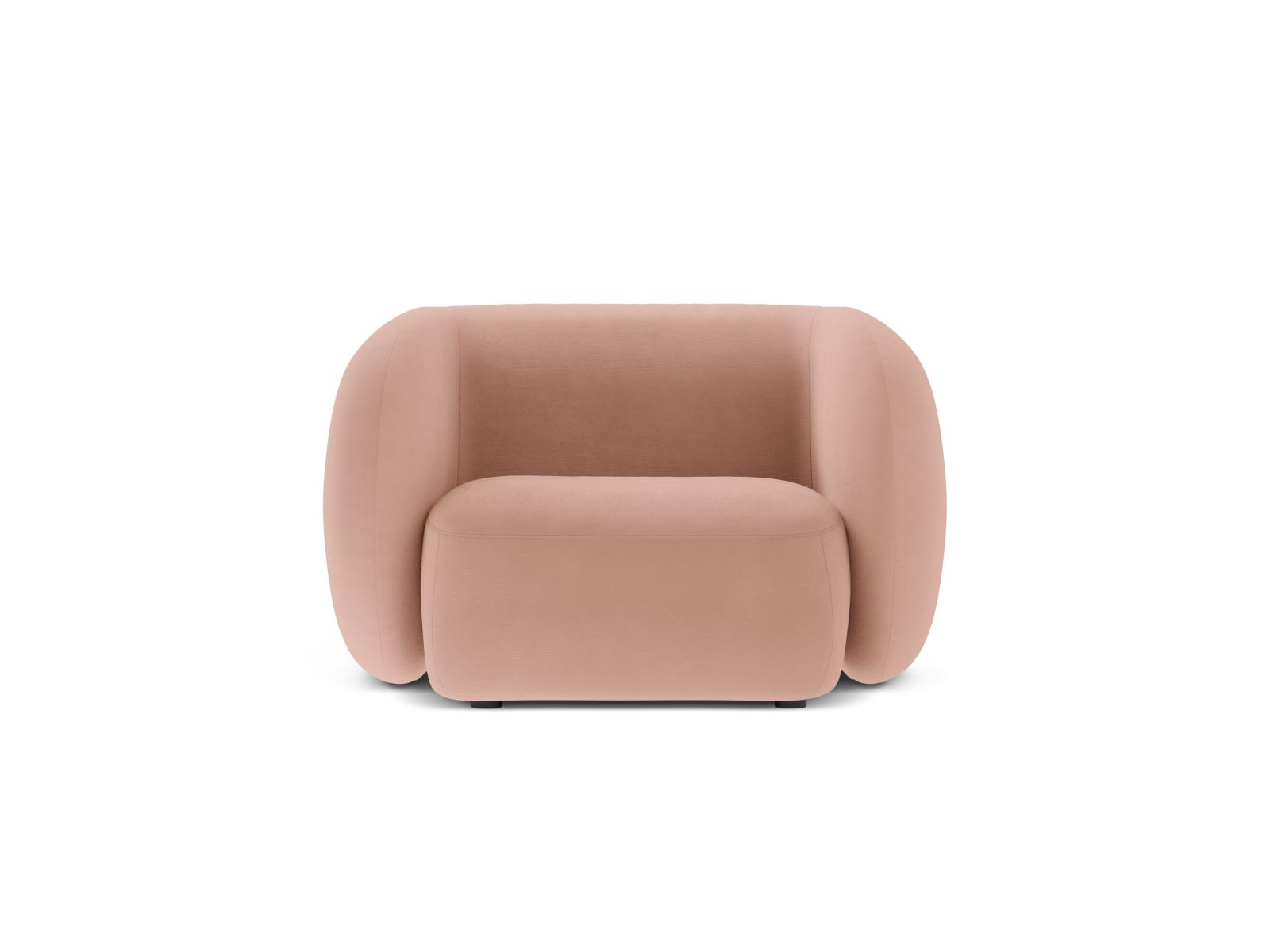 Velvet Armchair, "Kate", 1 Seat, 108x89x76