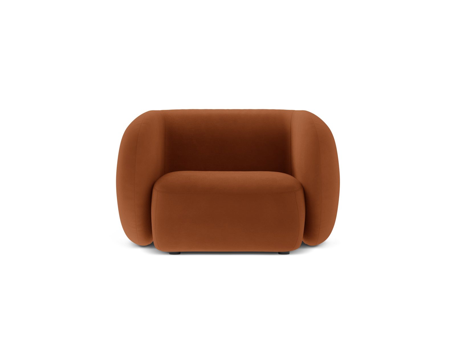 Velvet Armchair, "Kate", 1 Seat, 108x89x76