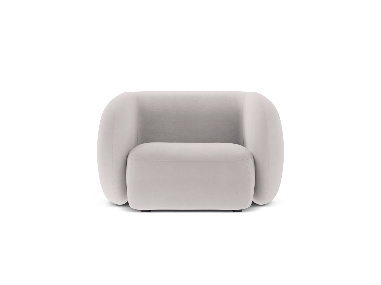 Velvet Armchair, "Kate", 1 Seat, 108x89x76