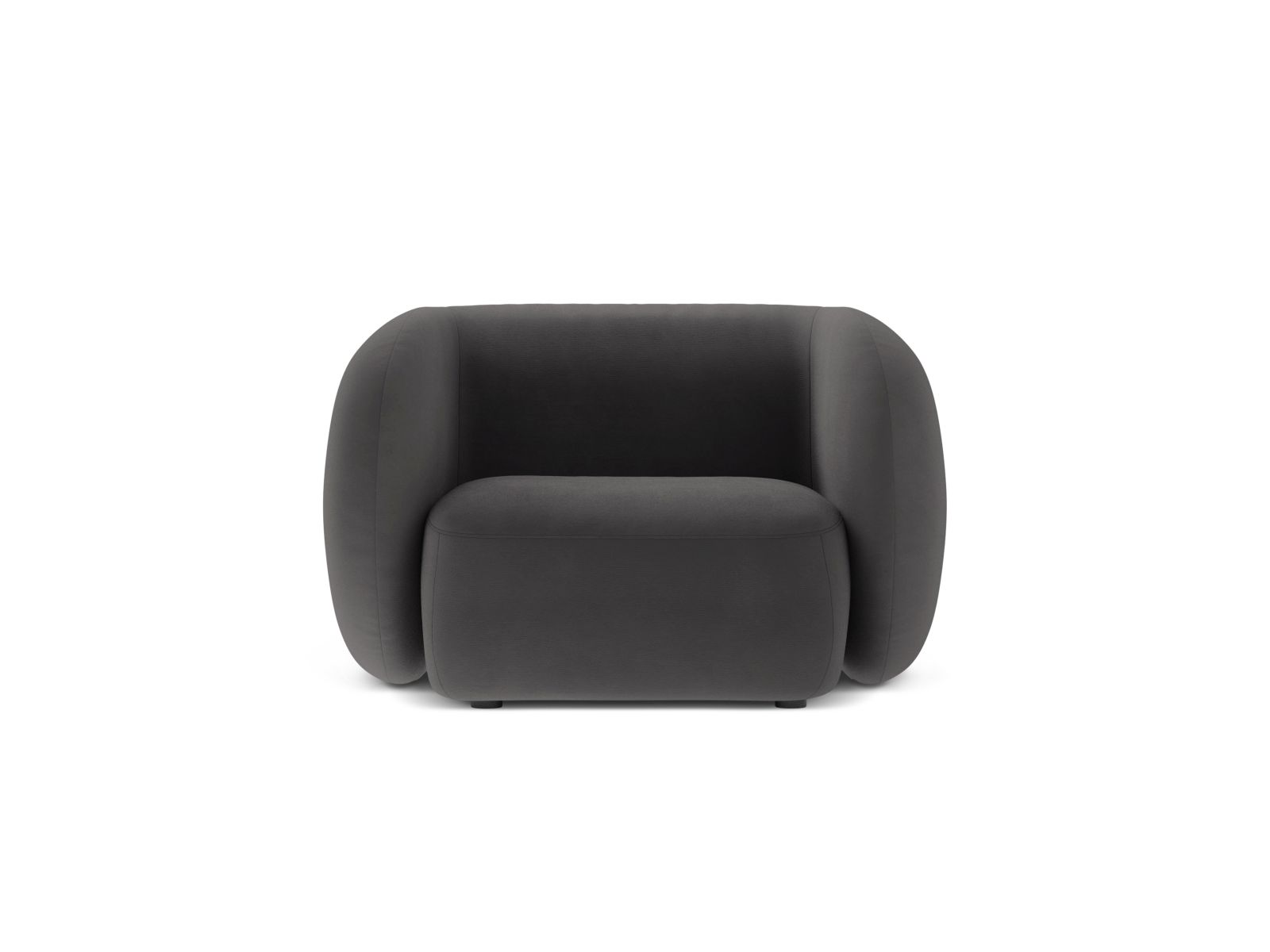 Velvet Armchair, "Kate", 1 Seat, 108x89x76