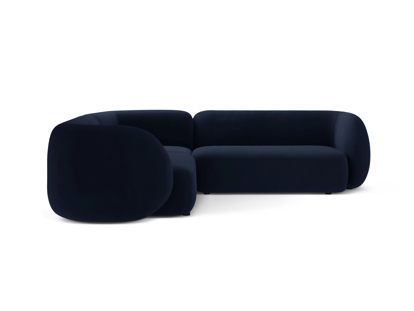 Velvet Symmetrical Modular Corner Sofa, "Kate", 5 Seats, 252x252x76