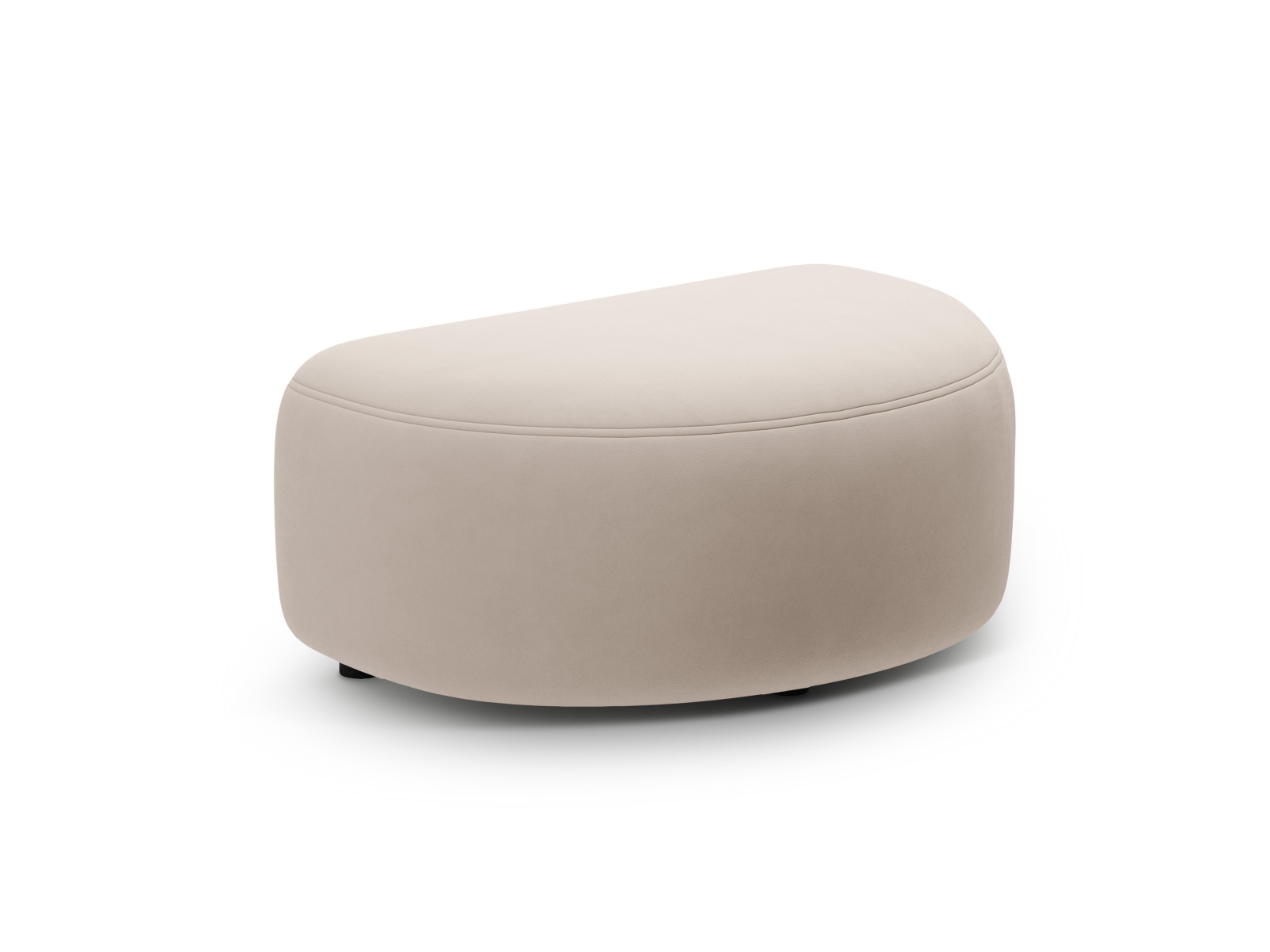 Velvet Pouf, "Kate", 1 Seat, 99x60x43