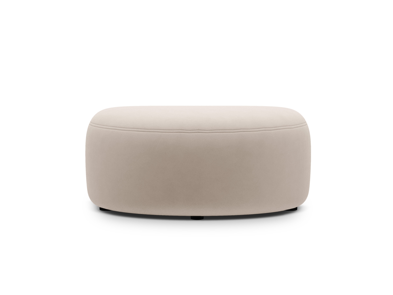 Velvet Pouf, "Kate", 1 Seat, 99x60x43