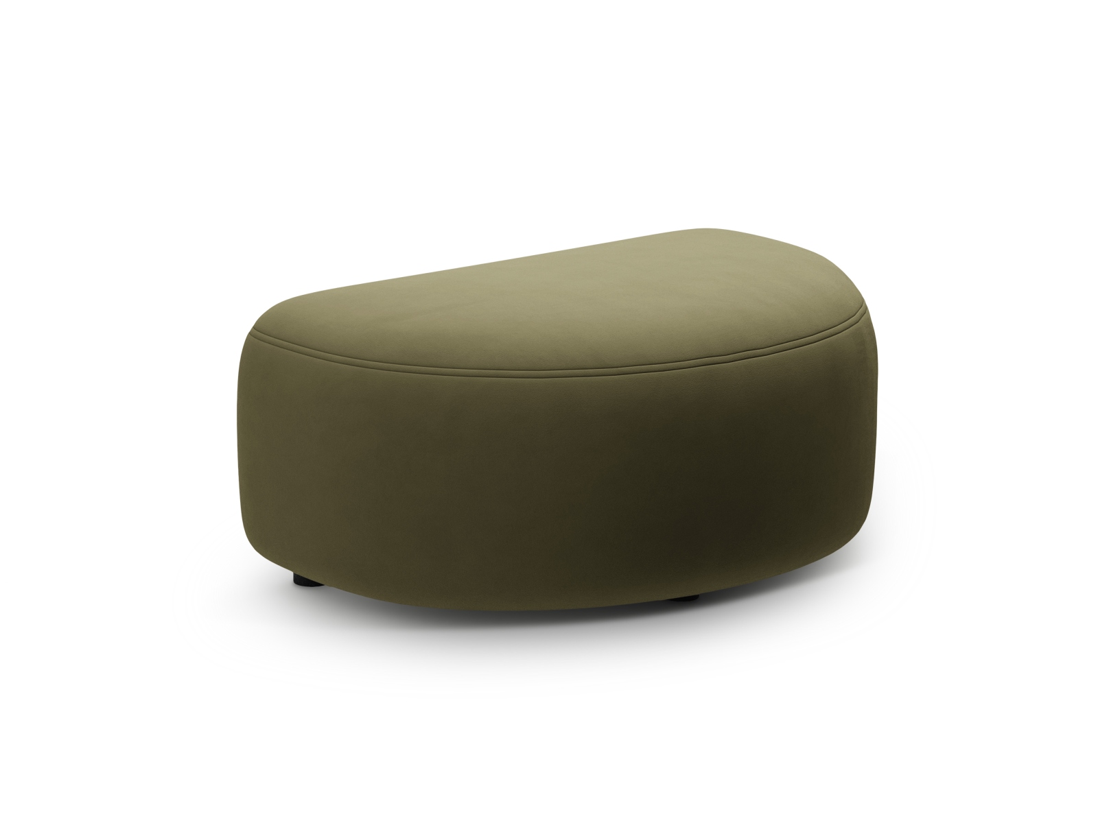 Velvet Pouf, "Kate", 1 Seat, 99x60x43