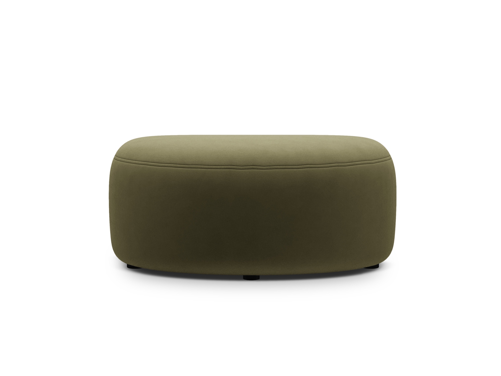 Velvet Pouf, "Kate", 1 Seat, 99x60x43