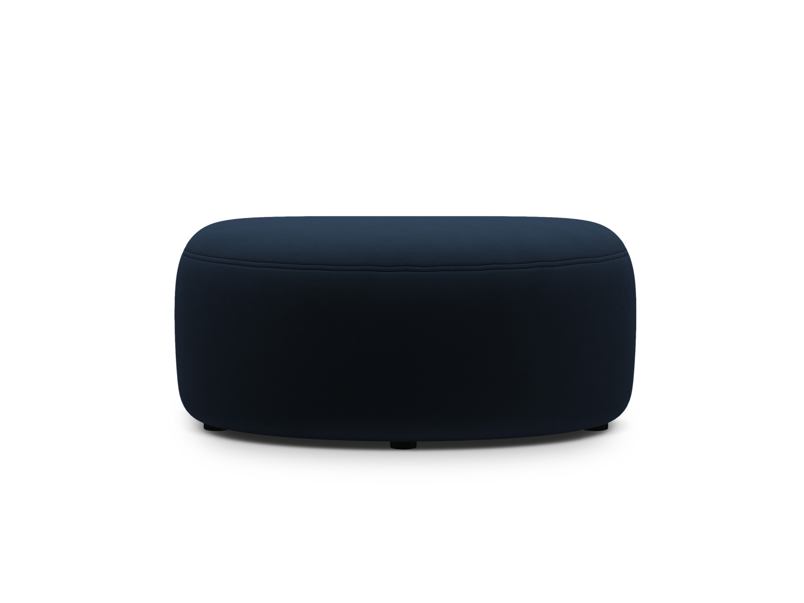 Velvet Pouf, "Kate", 1 Seat, 99x60x43