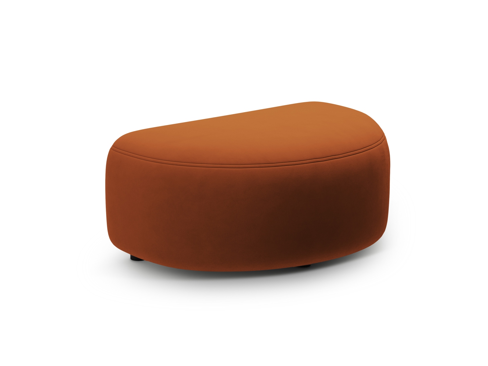 Velvet Pouf, "Kate", 1 Seat, 99x60x43