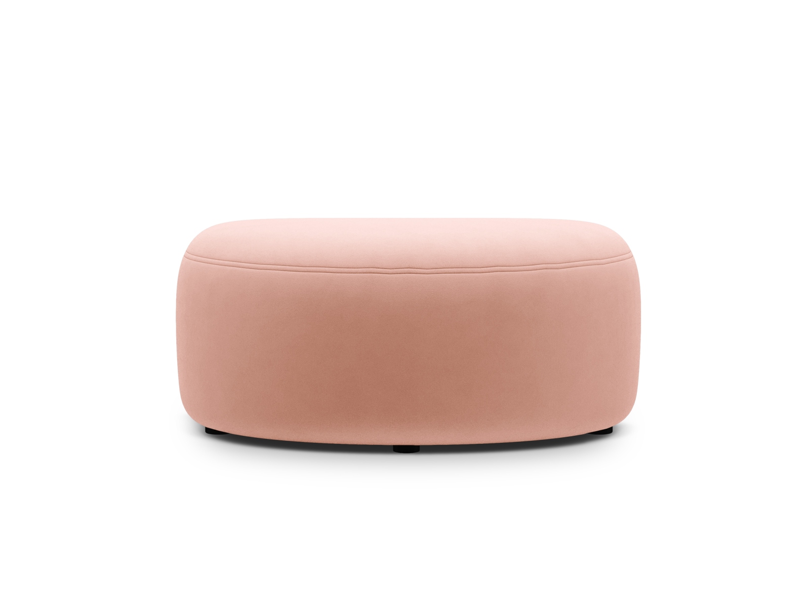 Velvet Pouf, "Kate", 1 Seat, 99x60x43