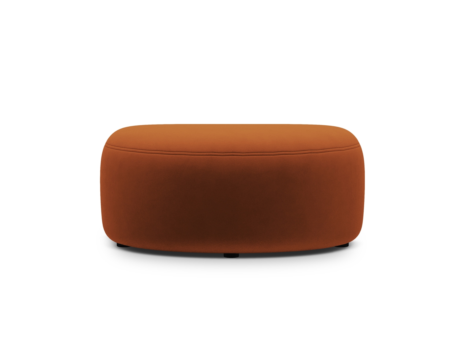 Velvet Pouf, "Kate", 1 Seat, 99x60x43