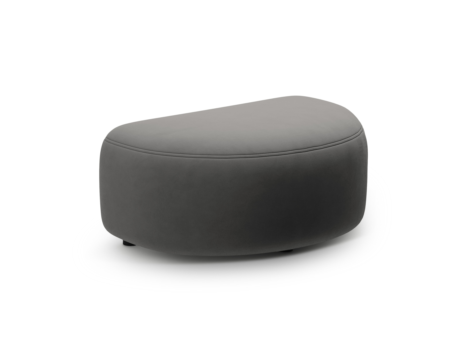 Velvet Pouf, "Kate", 1 Seat, 99x60x43