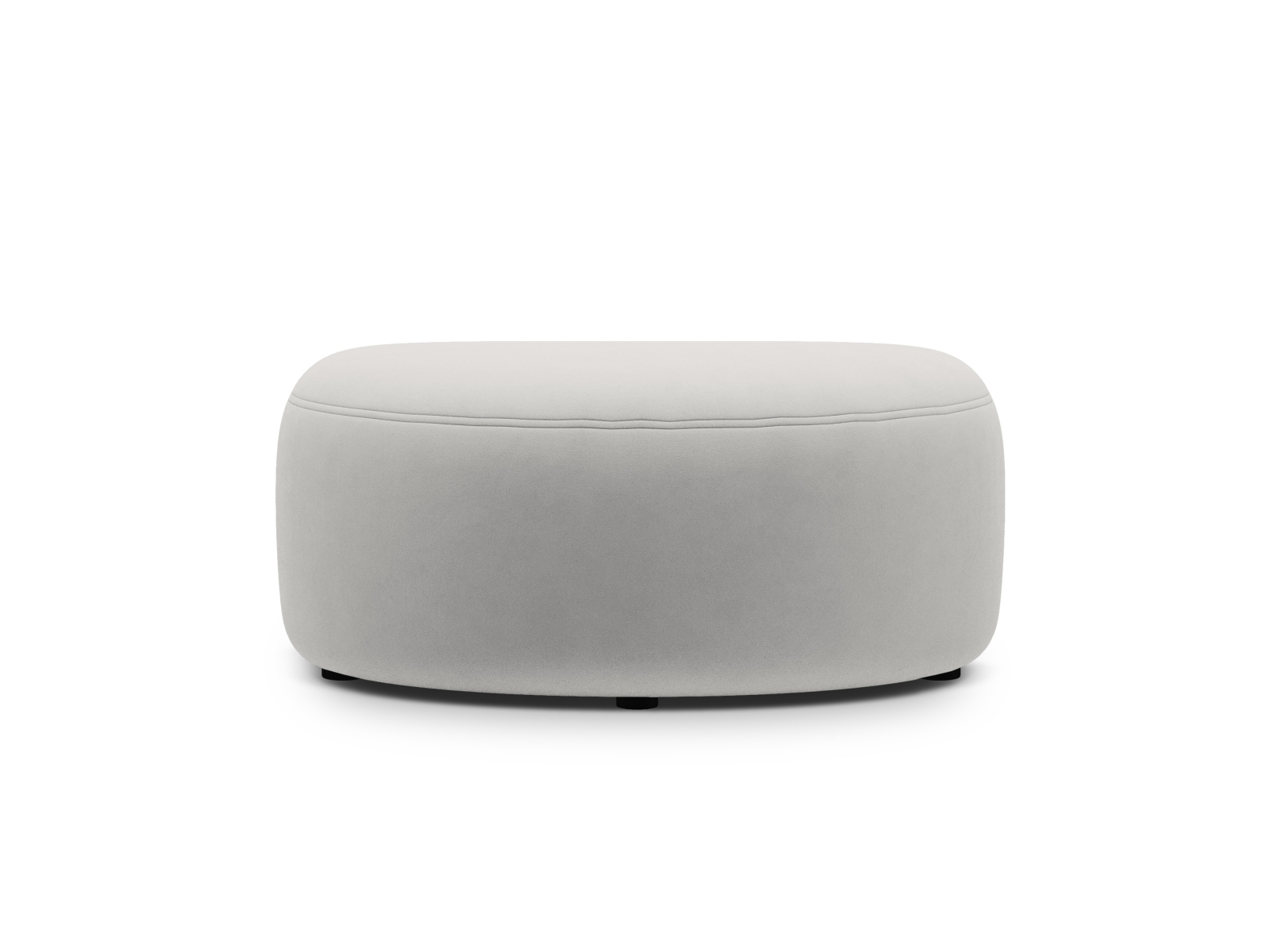 Velvet Pouf, "Kate", 1 Seat, 99x60x43