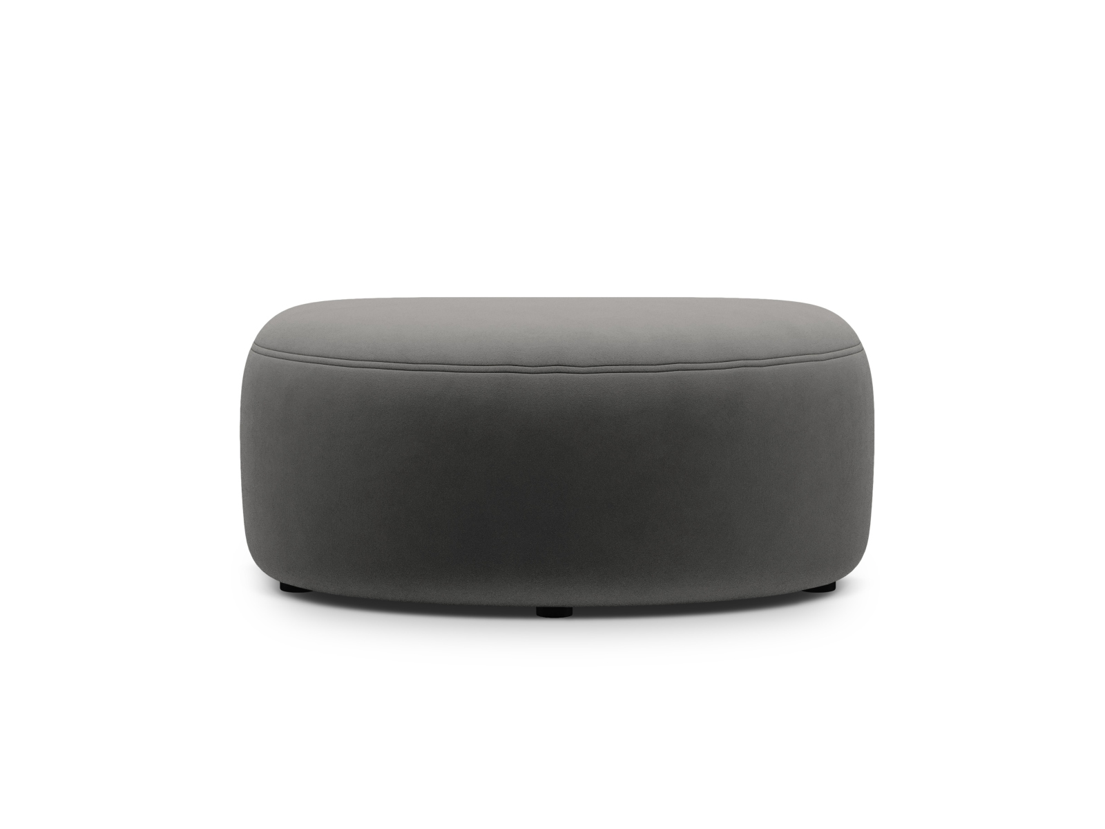 Velvet Pouf, "Kate", 1 Seat, 99x60x43