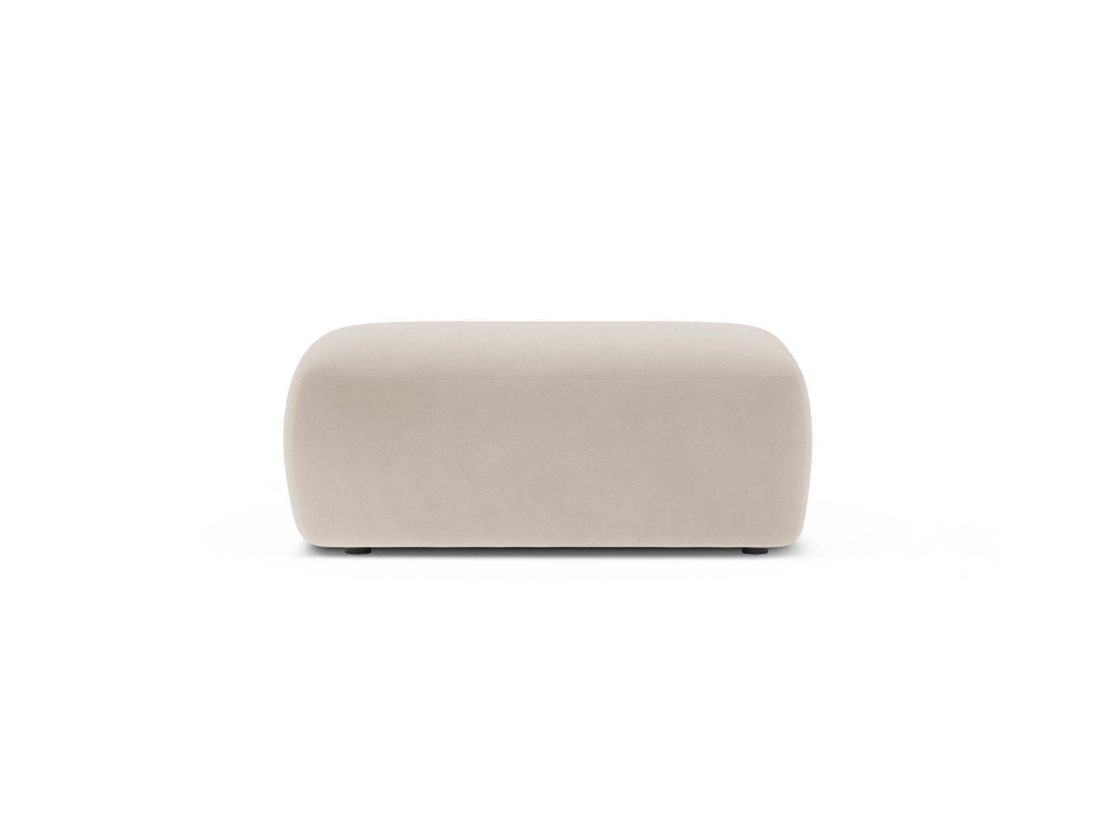 Velvet Pouf, "Kate", 1 Seat, 99x60x43