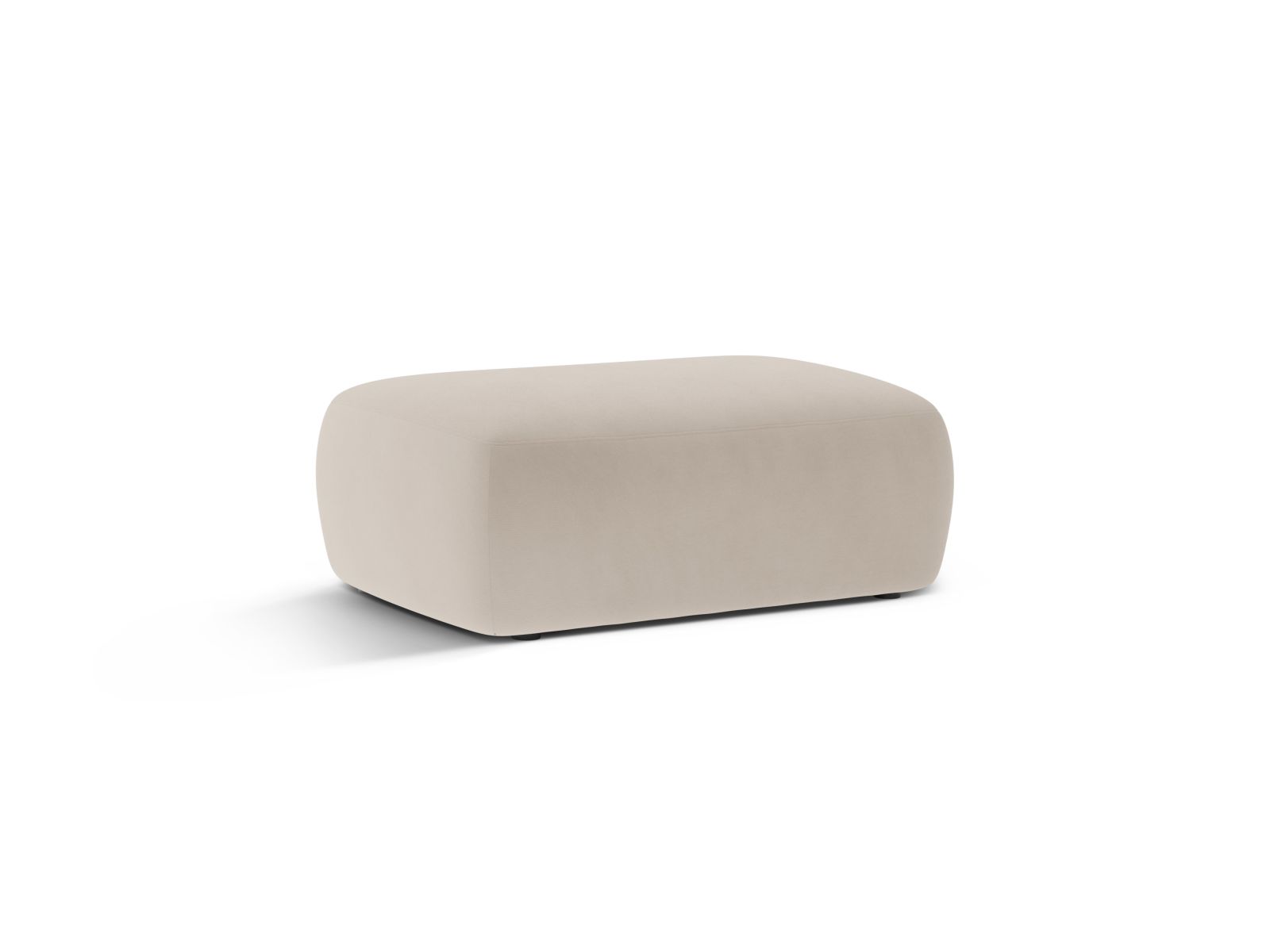 Velvet Pouf, "Kate", 1 Seat, 99x60x43