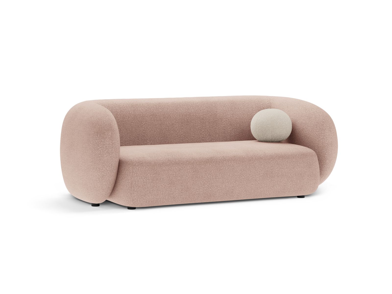 Boucle Modular Sofa, "Kate", 2 Seats, 183x99x76