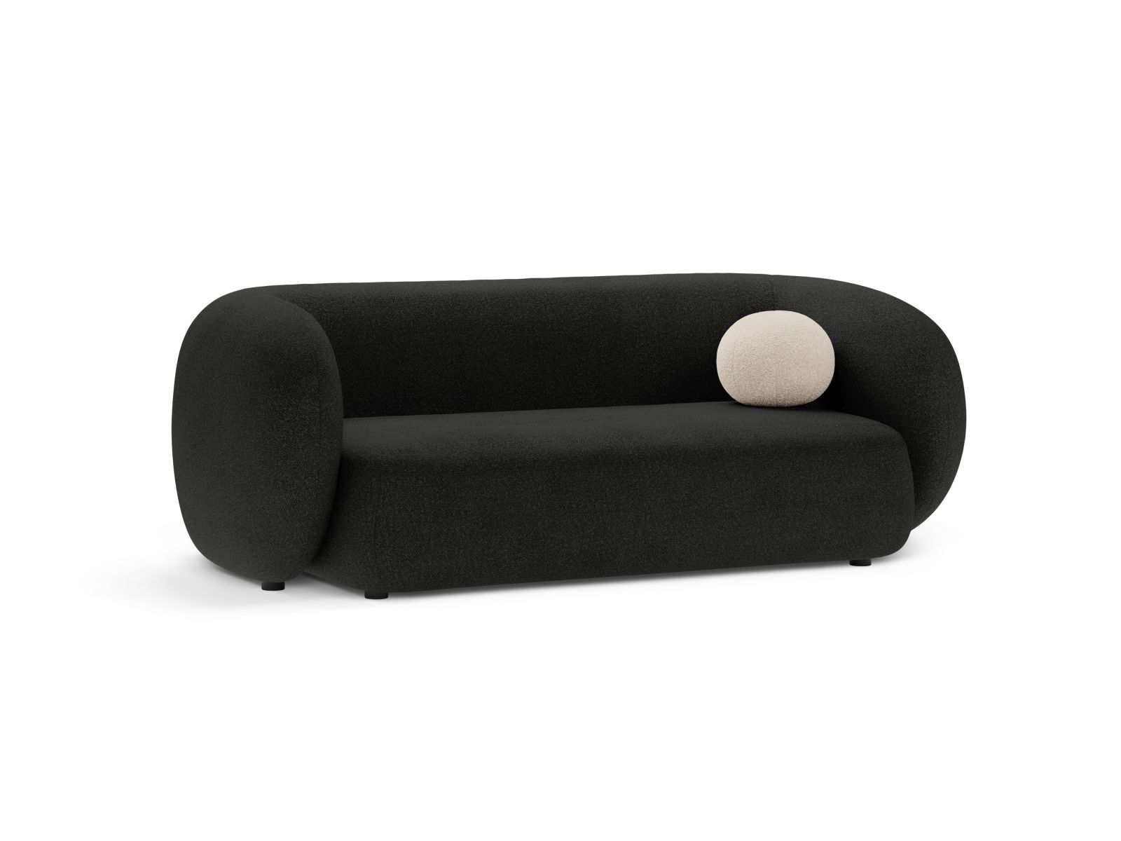 Boucle Modular Sofa, "Kate", 2 Seats, 183x99x76