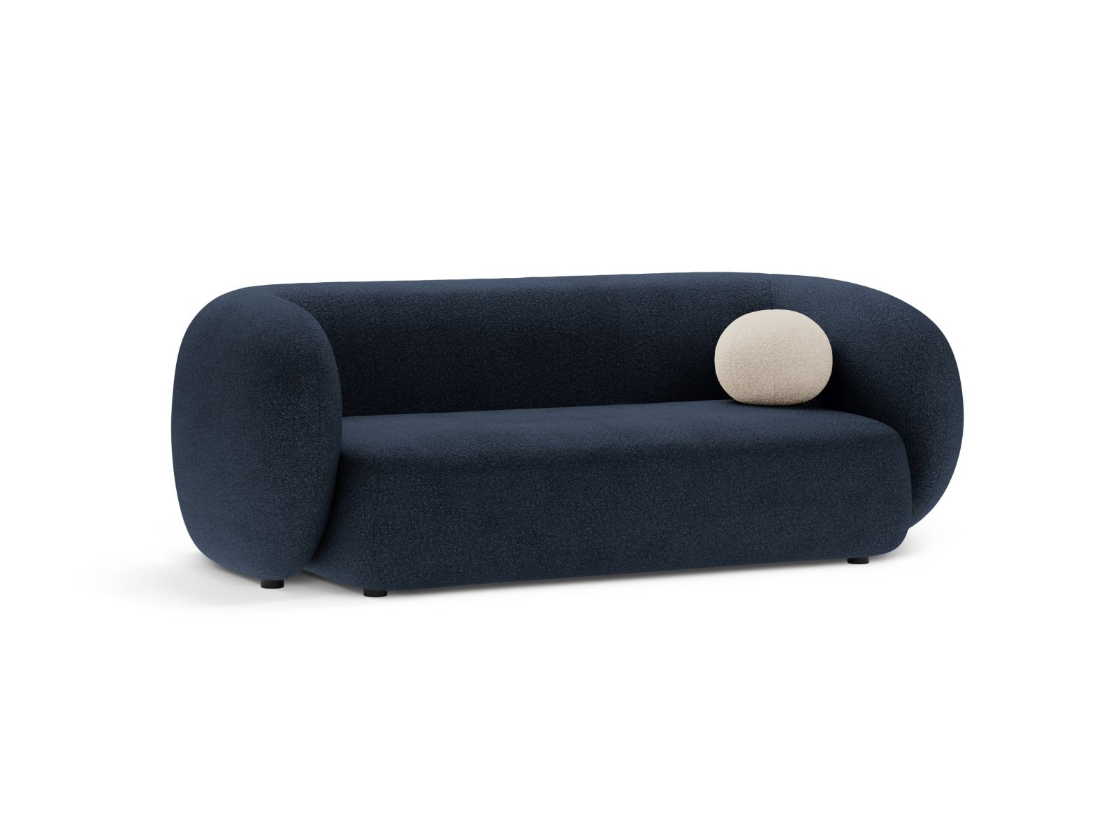 Boucle Modular Sofa, "Kate", 2 Seats, 183x99x76