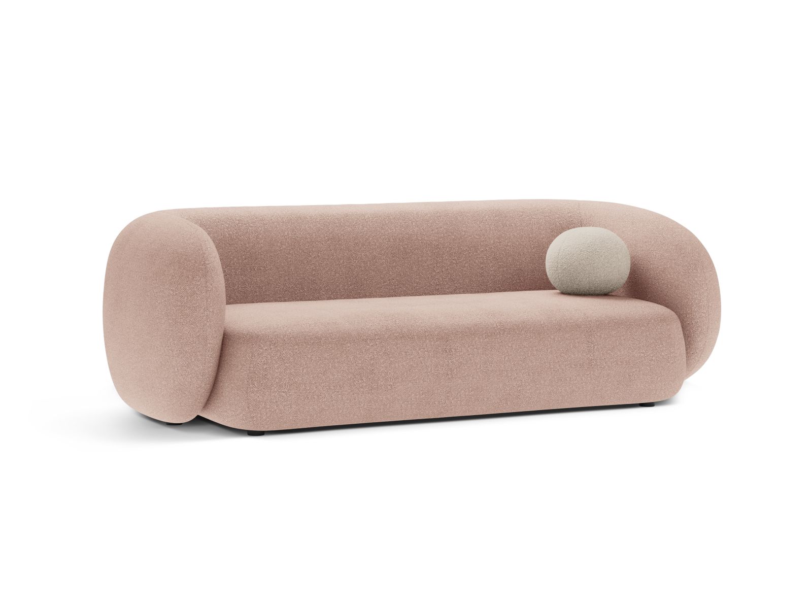 Boucle Modular Sofa, "Kate", 3 Seats, 213x99x76
