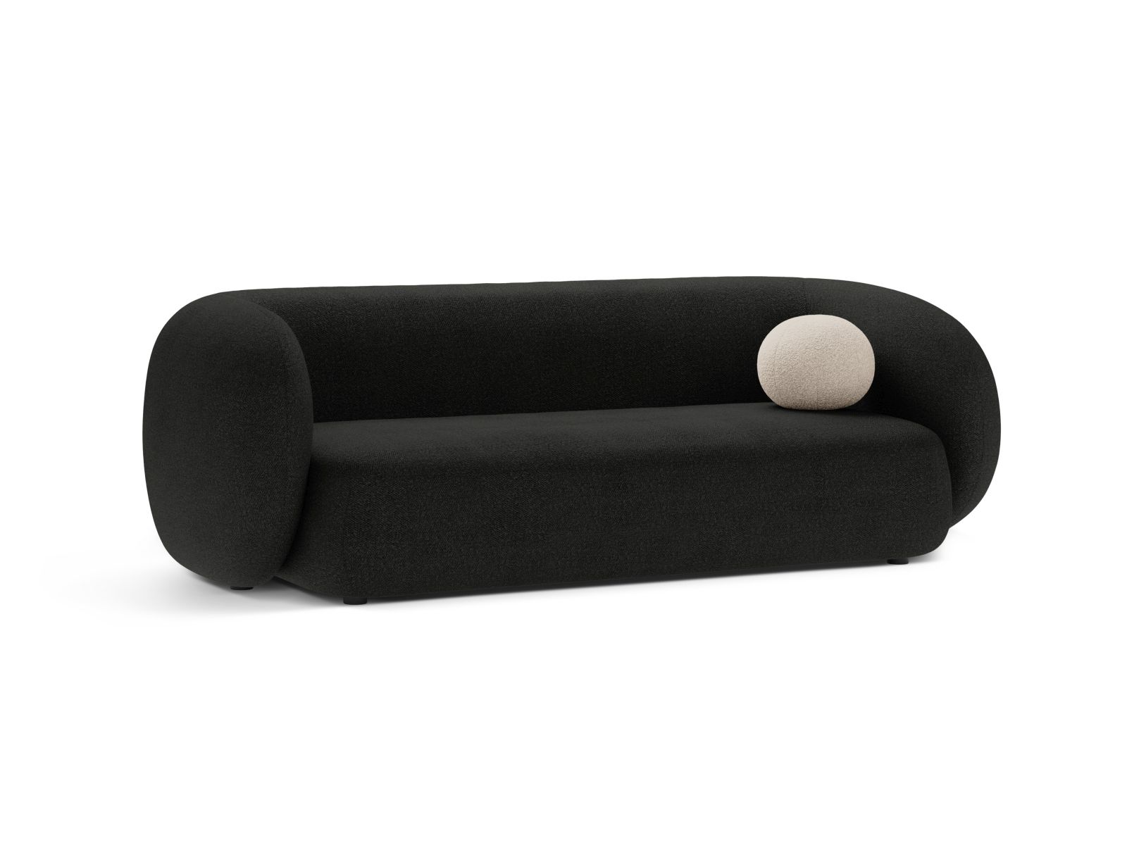 Boucle Modular Sofa, "Kate", 3 Seats, 213x99x76