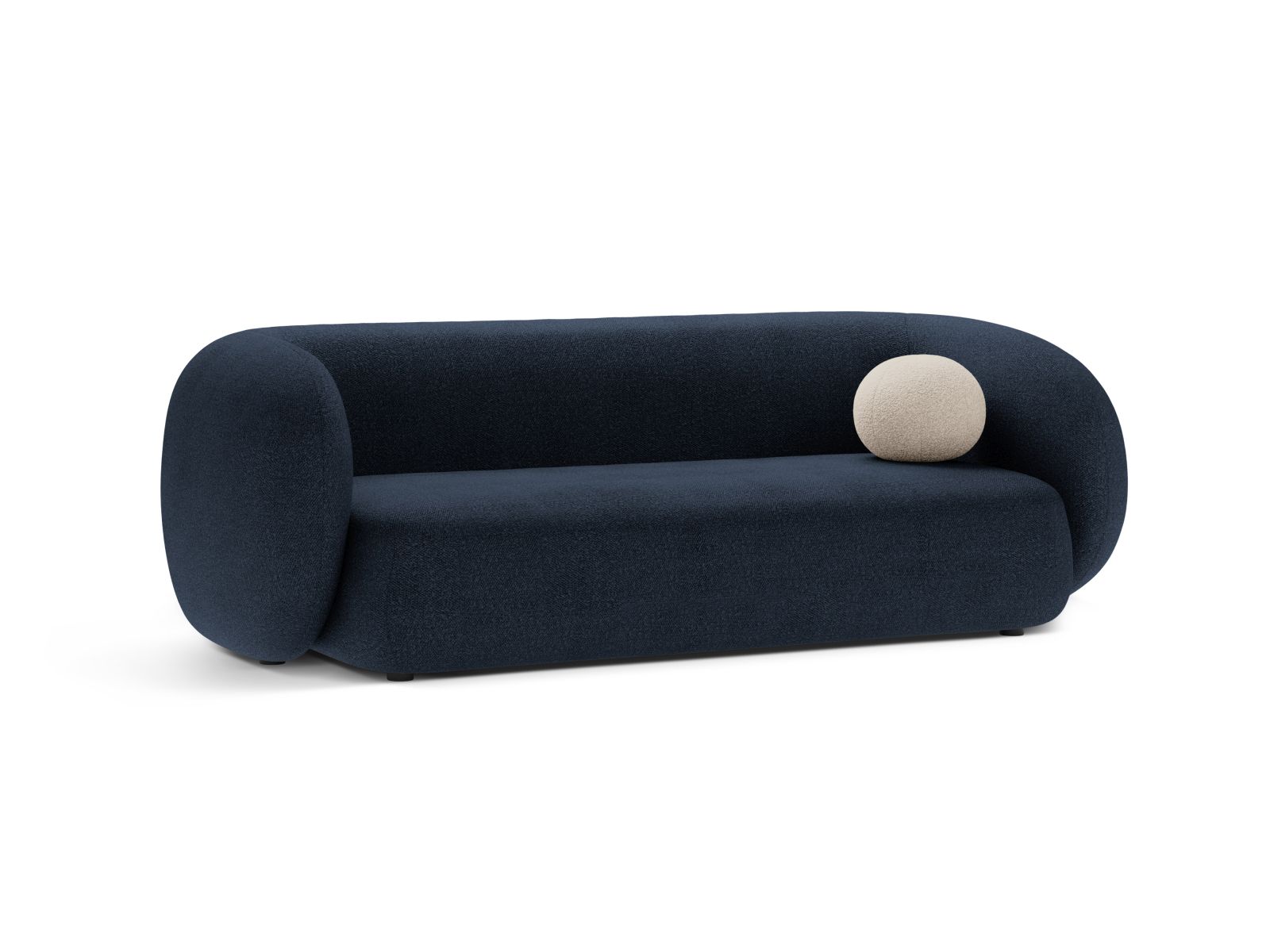 Boucle Modular Sofa, "Kate", 3 Seats, 213x99x76
