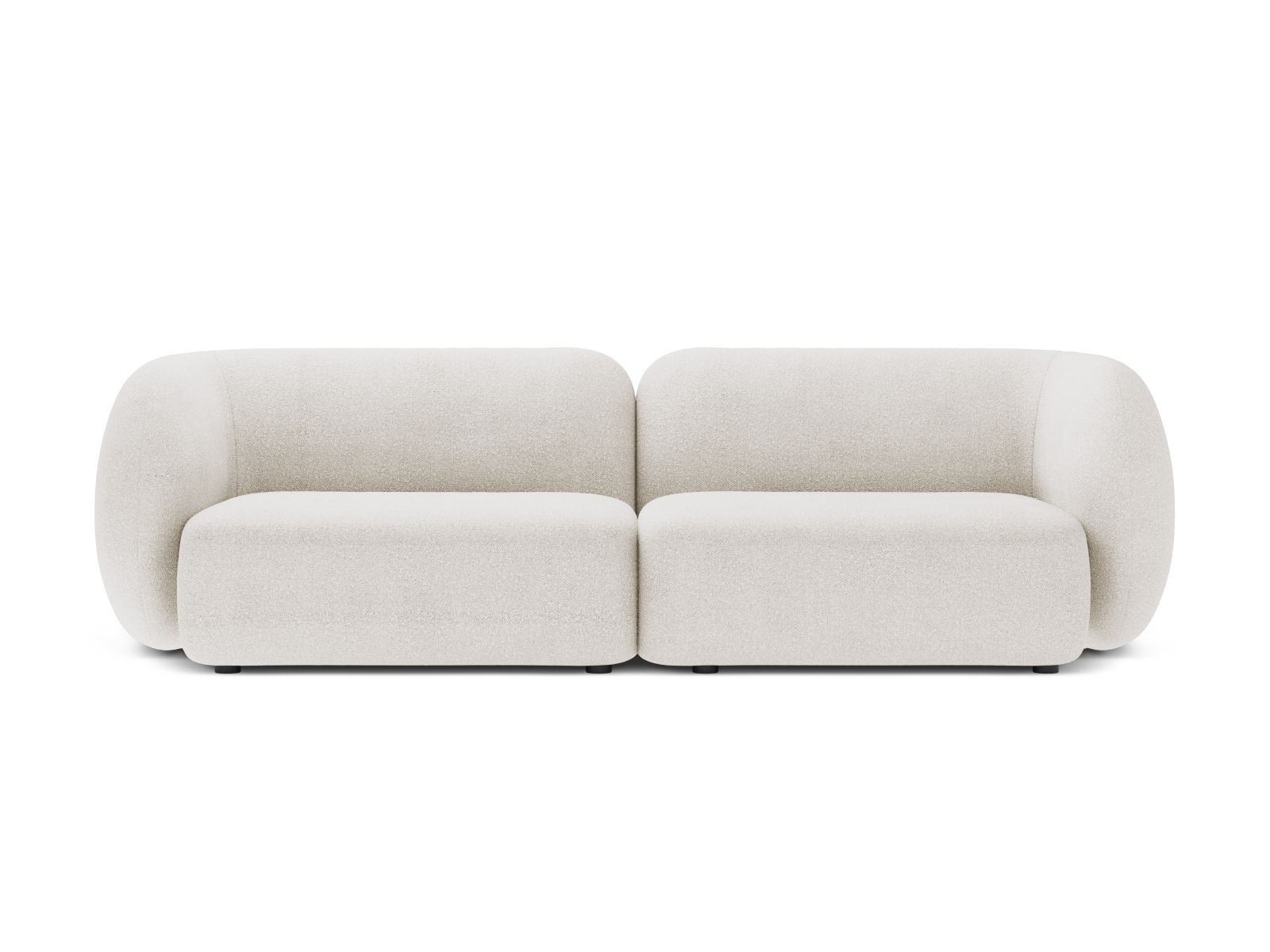 Boucle Modular Sofa, "Kate", 4 Seats, 243x99x76