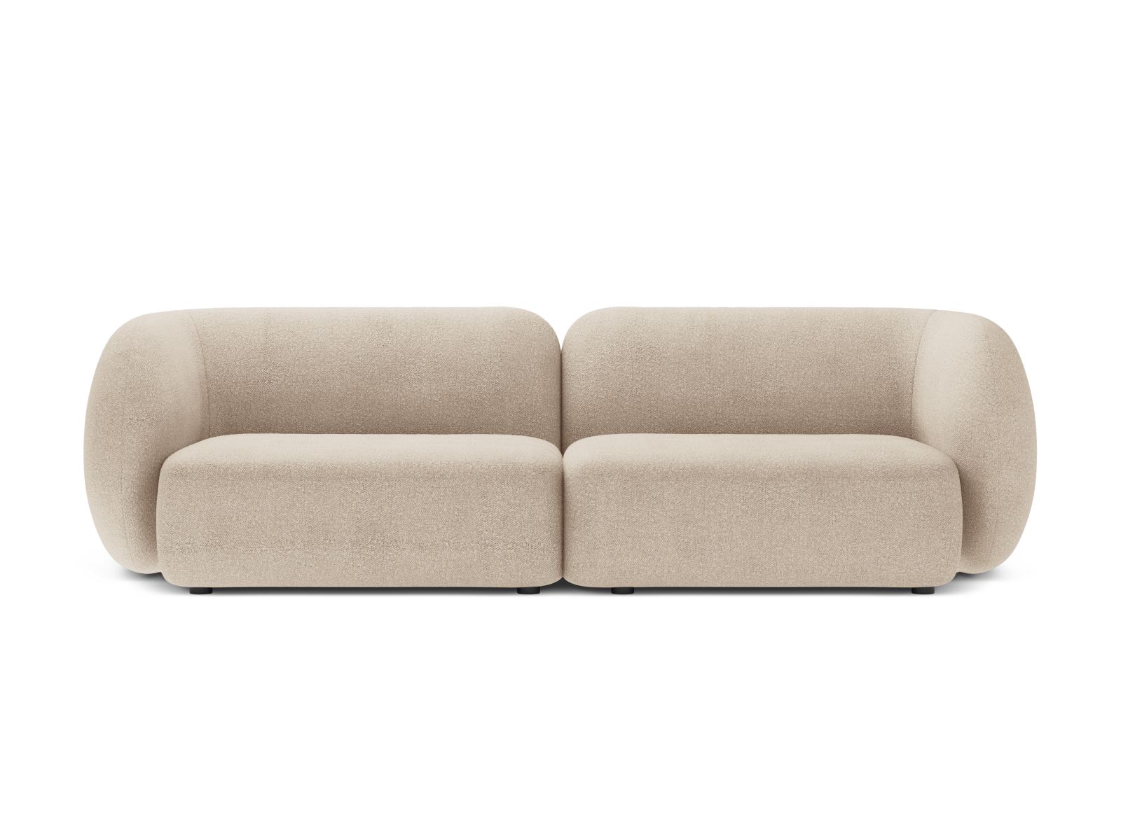 Boucle Modular Sofa, "Kate", 4 Seats, 243x99x76