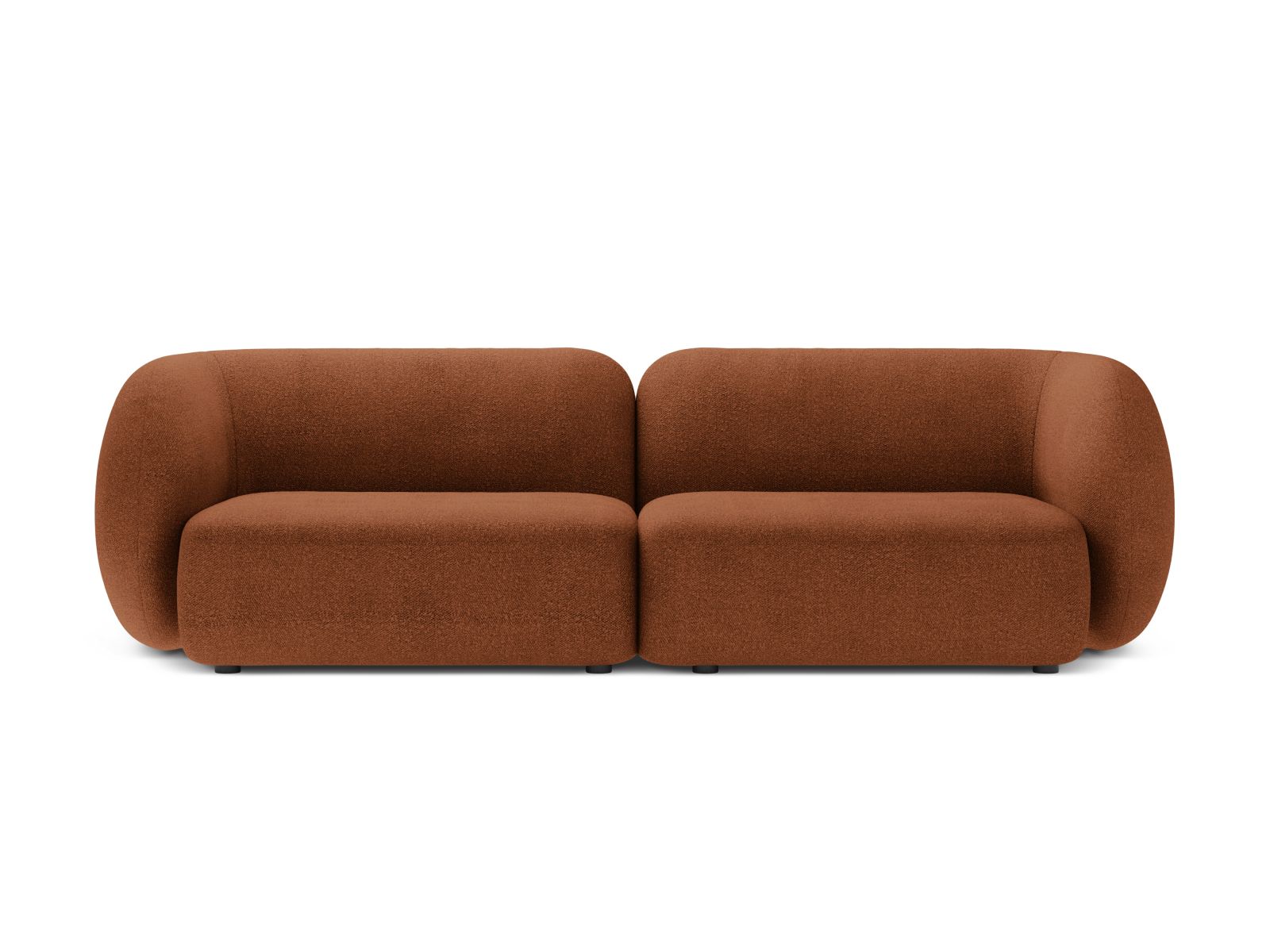 Boucle Modular Sofa, "Kate", 4 Seats, 243x99x76