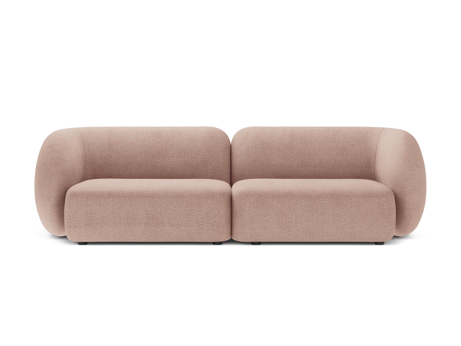Boucle Modular Sofa, "Kate", 4 Seats, 243x99x76