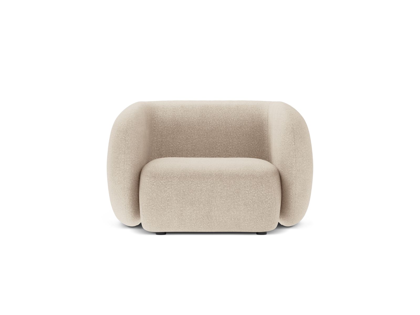 Boucle Armchair, "Kate", 1 Seat, 108x89x76