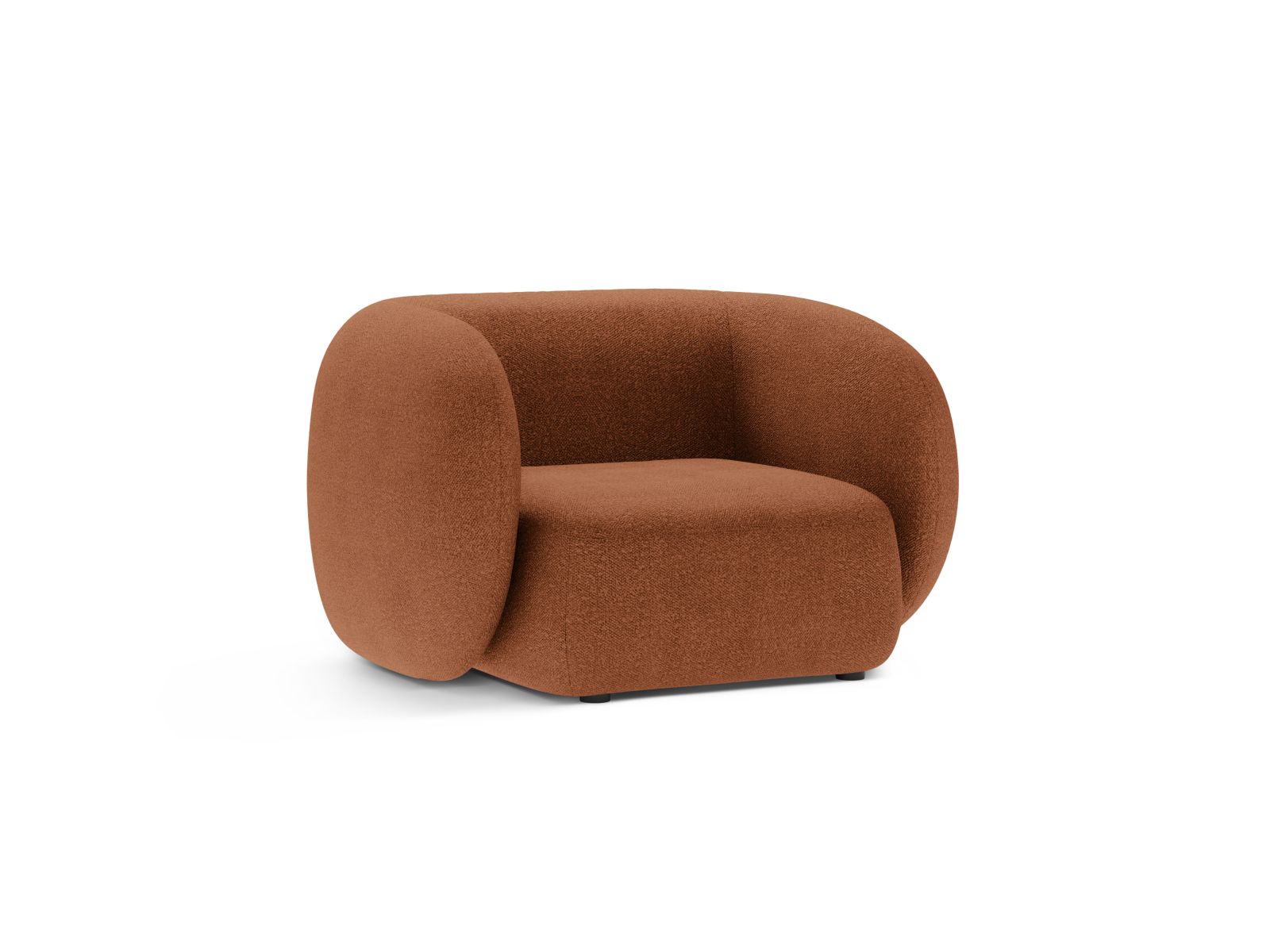 Boucle Armchair, "Kate", 1 Seat, 108x89x76