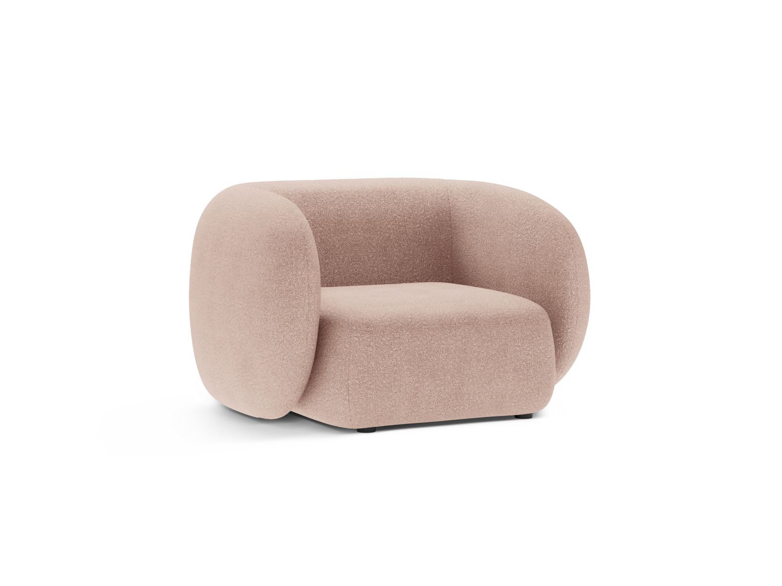 Boucle Armchair, "Kate", 1 Seat, 108x89x76