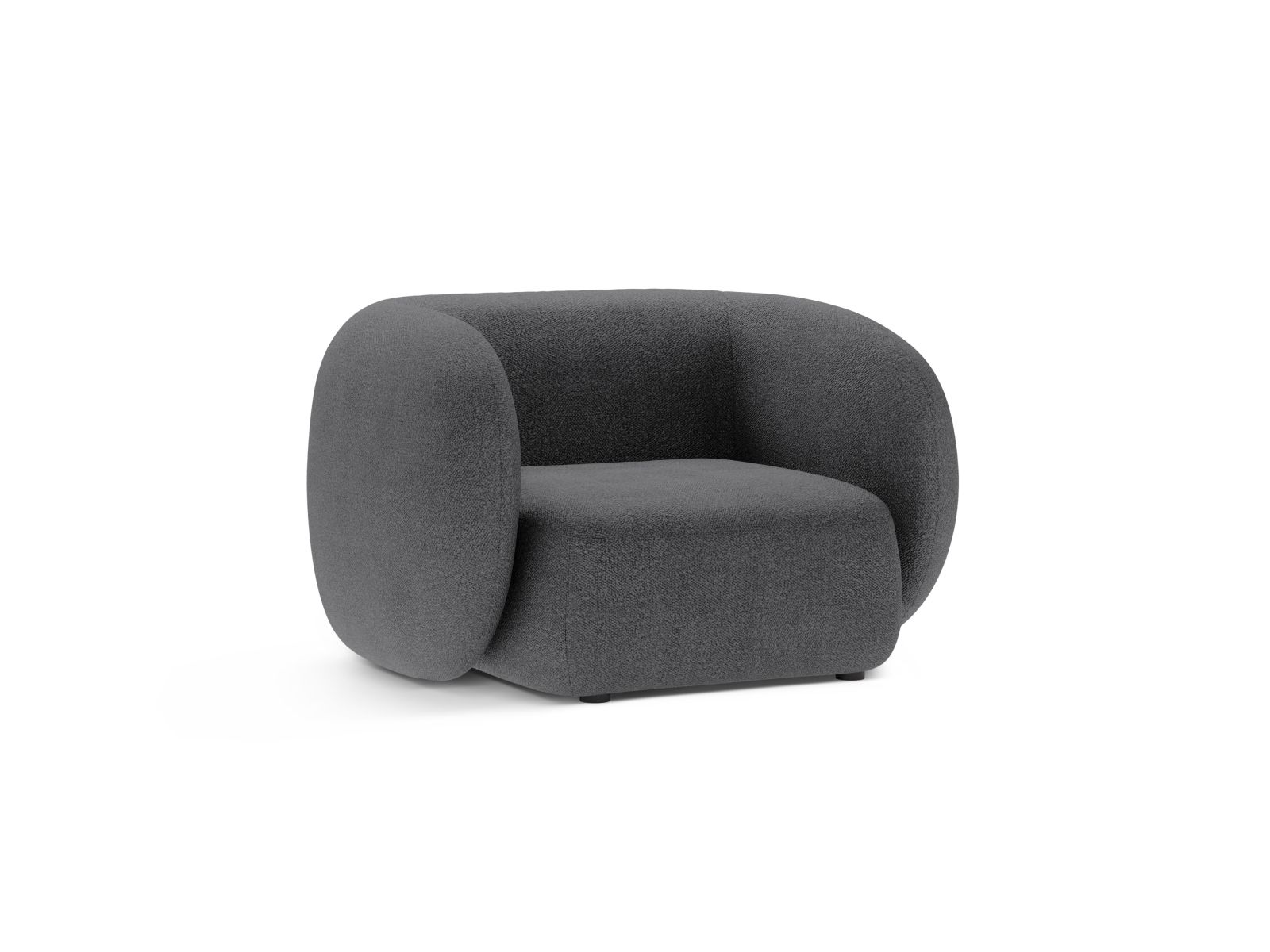 Boucle Armchair, "Kate", 1 Seat, 108x89x76