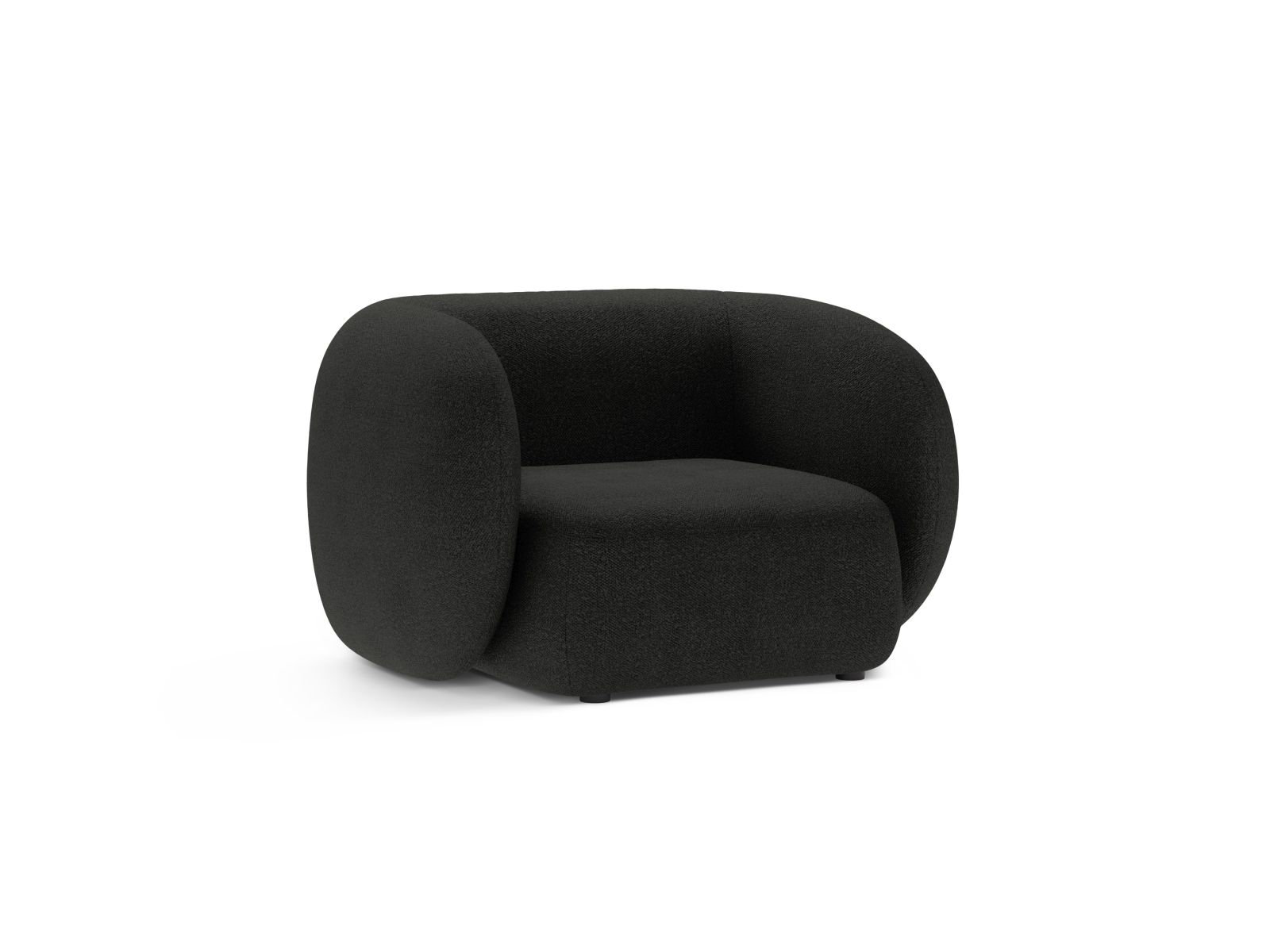 Boucle Armchair, "Kate", 1 Seat, 108x89x76