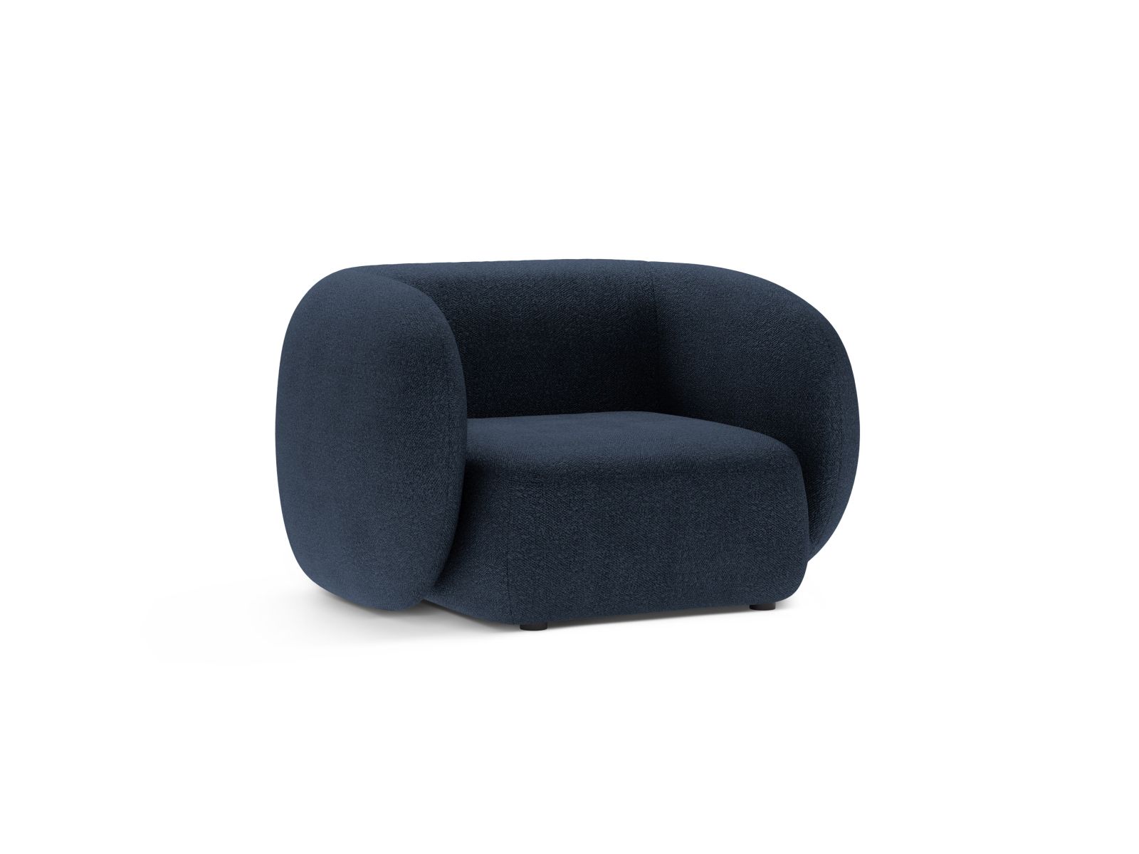 Boucle Armchair, "Kate", 1 Seat, 108x89x76