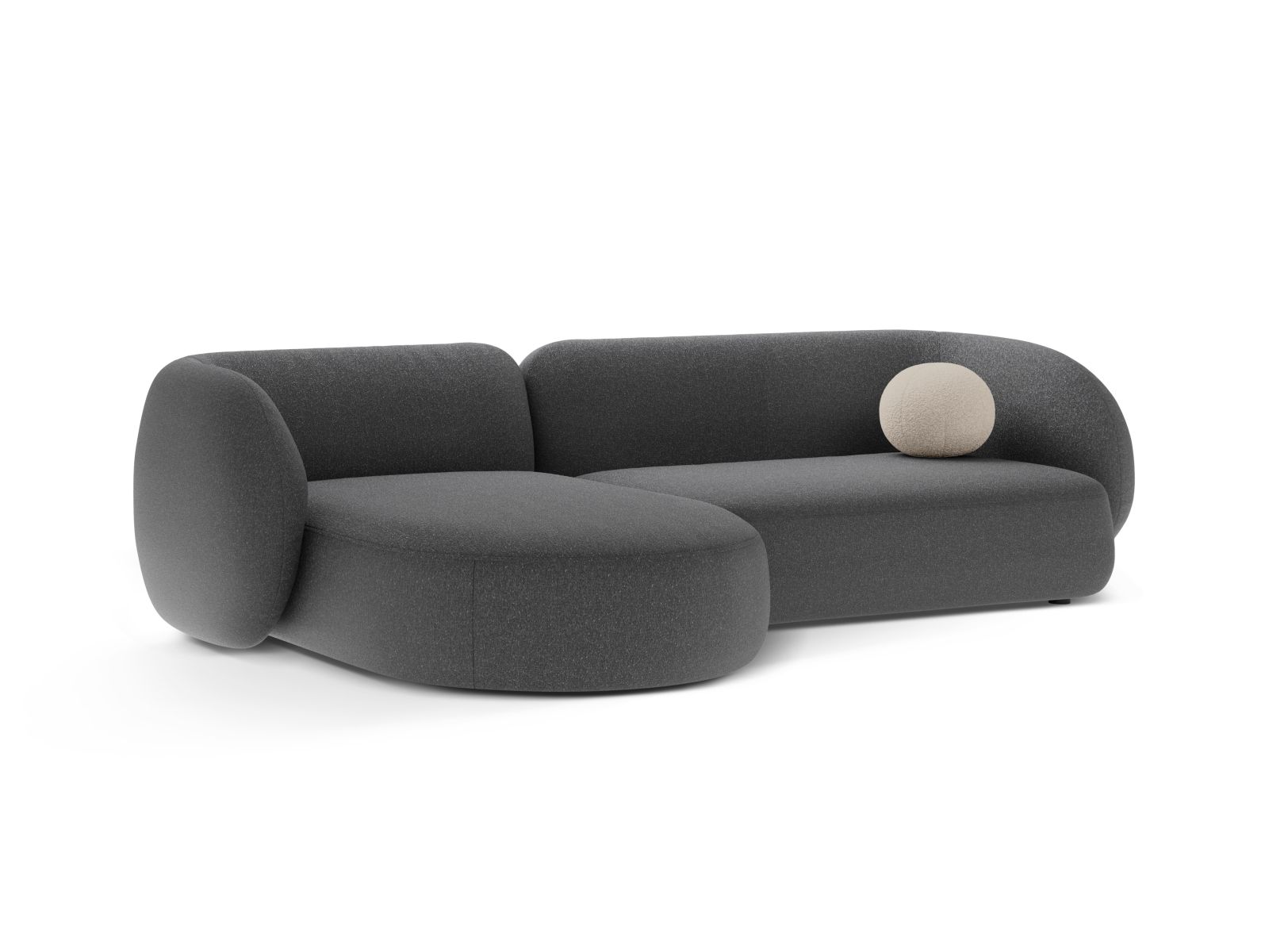 Modular Left Corner Sofa, "Kate", 3 Seats, 285x176x76