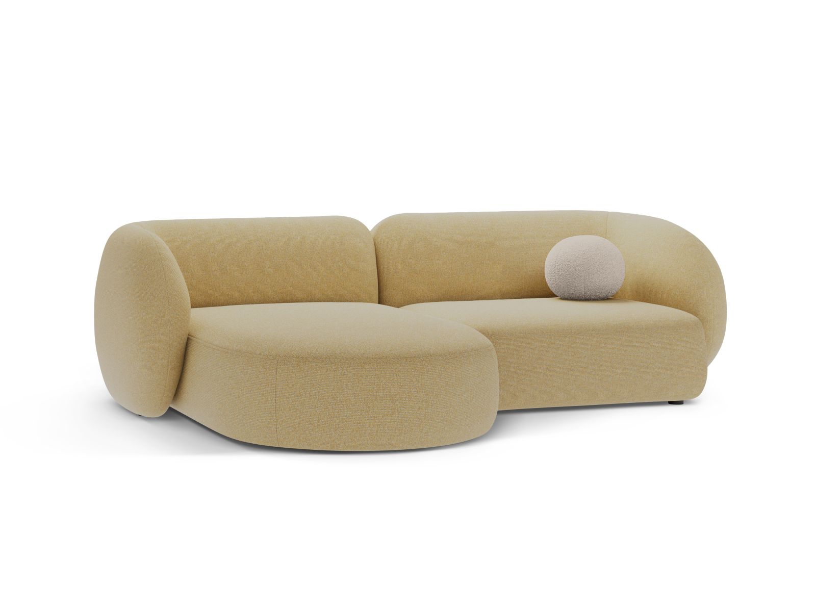 Modular Left Corner Sofa, "Kate", 2 Seats, 255x176x76