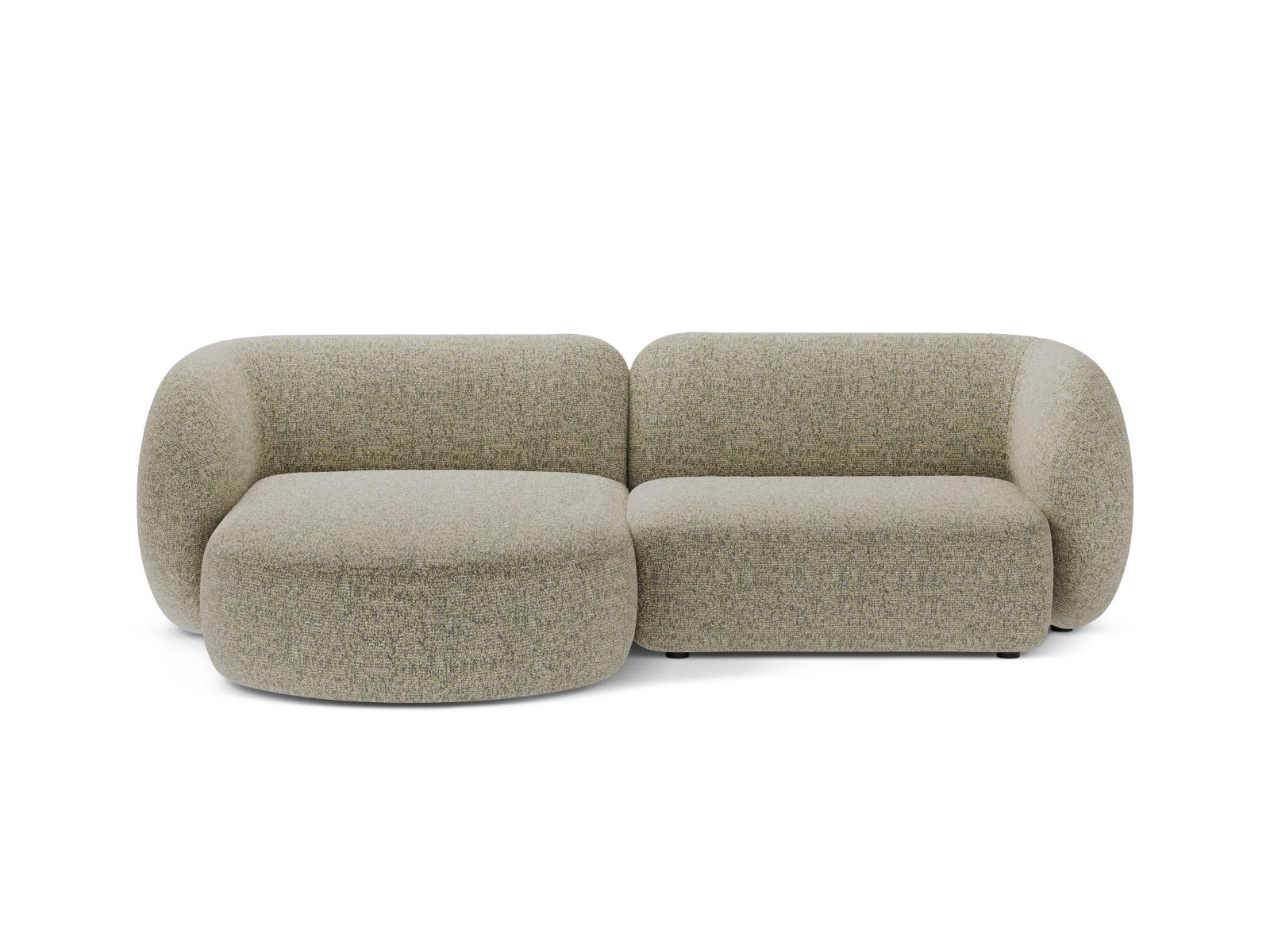 Modular Left Corner Sofa, "Kate", 2 Seats, 255x176x76
