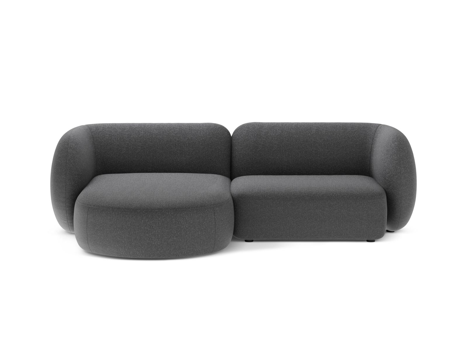 Modular Left Corner Sofa, "Kate", 2 Seats, 255x176x76