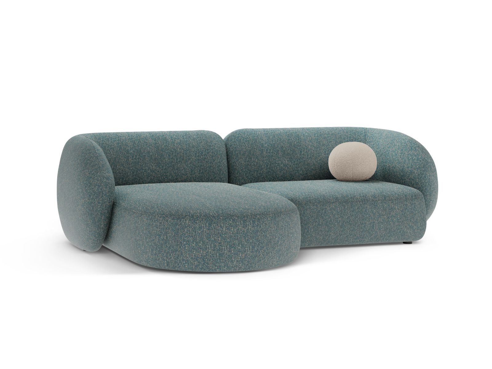 Modular Left Corner Sofa, "Kate", 2 Seats, 255x176x76