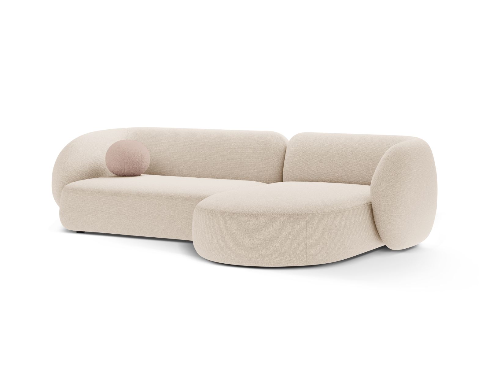 Modular Right Corner Sofa, "Kate", 3 Seats, 285x176x76