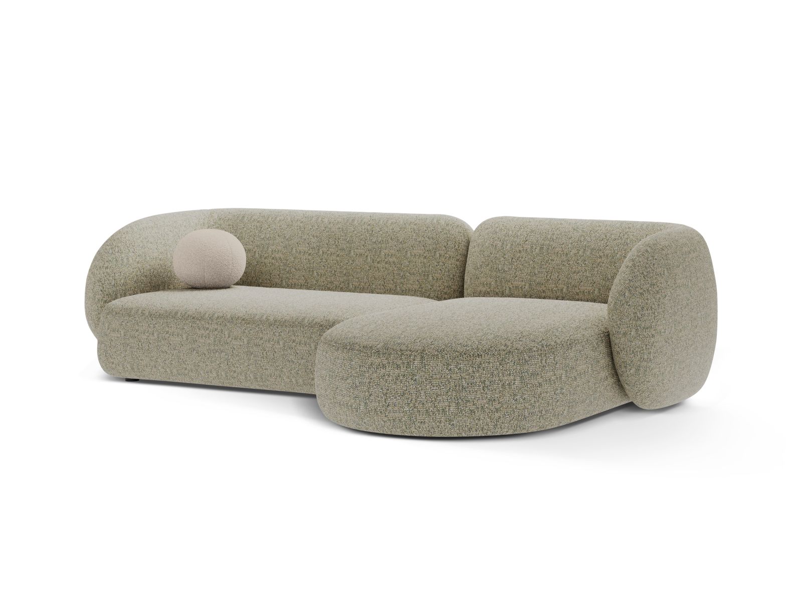 Modular Right Corner Sofa, "Kate", 3 Seats, 285x176x76