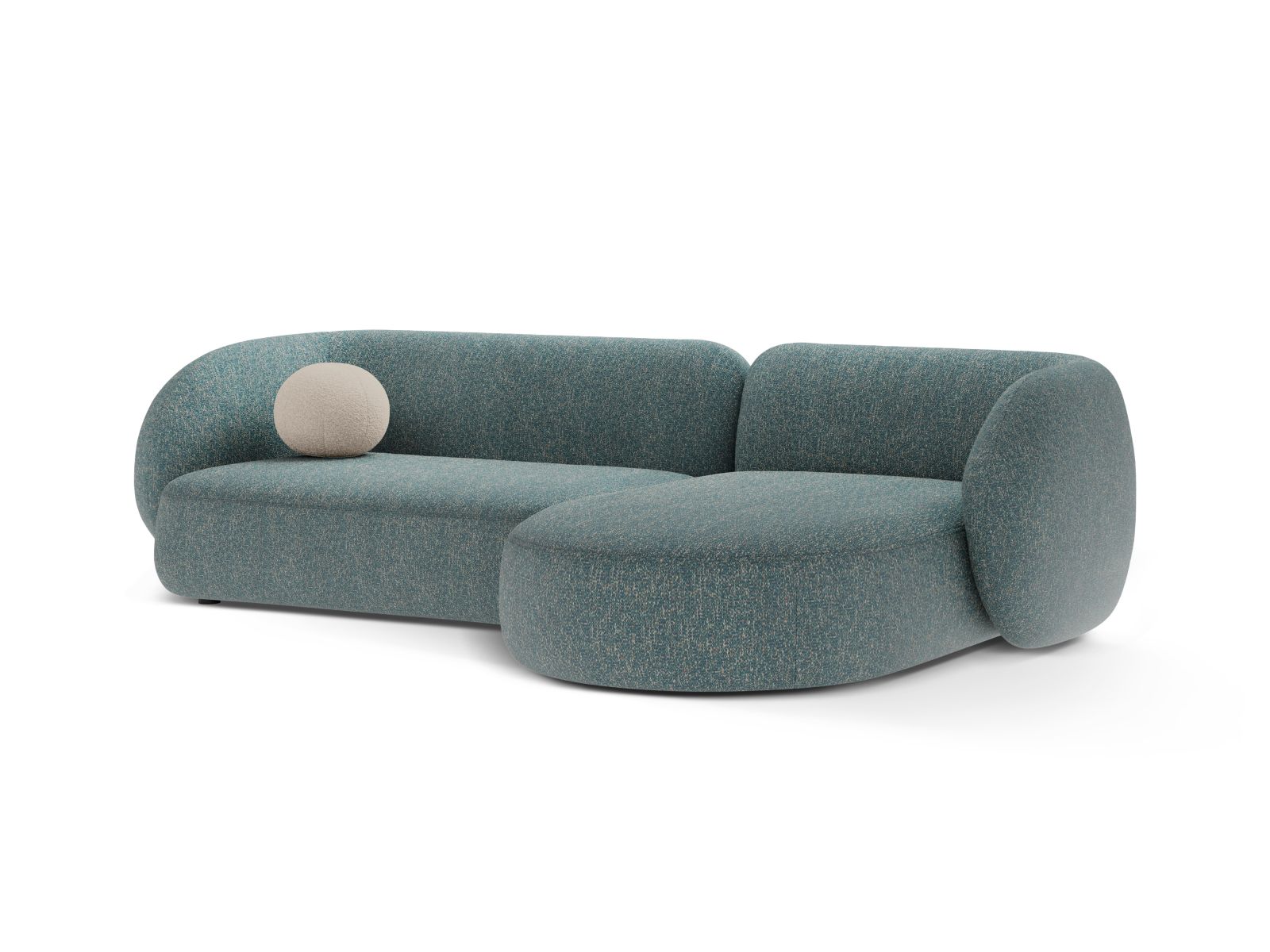 Modular Right Corner Sofa, "Kate", 3 Seats, 285x176x76