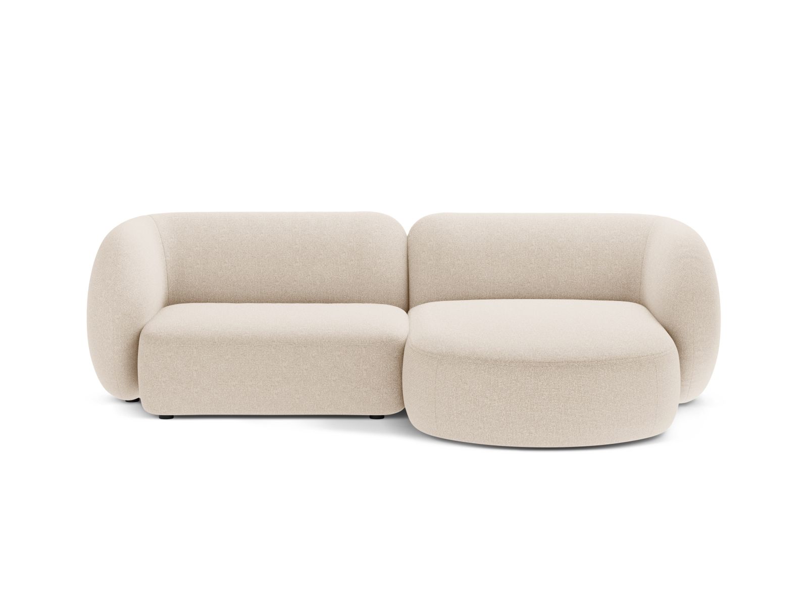 Modular Right Corner Sofa, "Kate", 2 Seats, 255x176x76