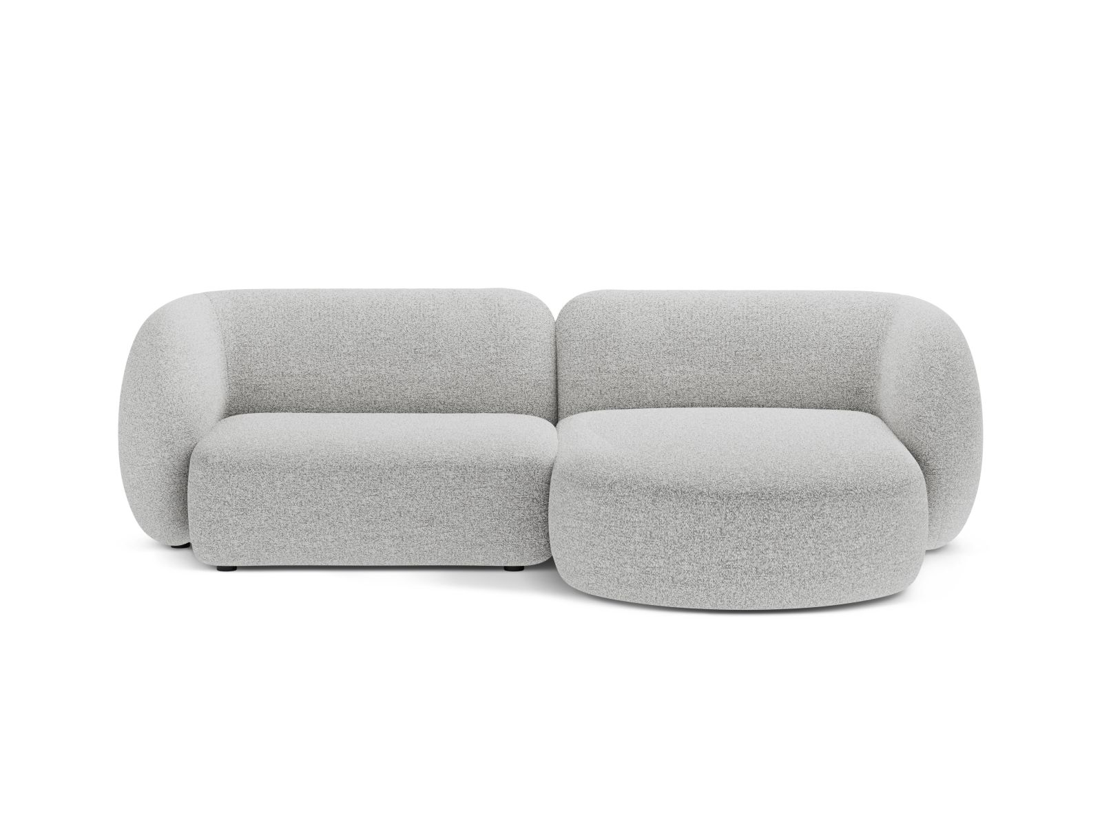 Modular Right Corner Sofa, "Kate", 2 Seats, 255x176x76