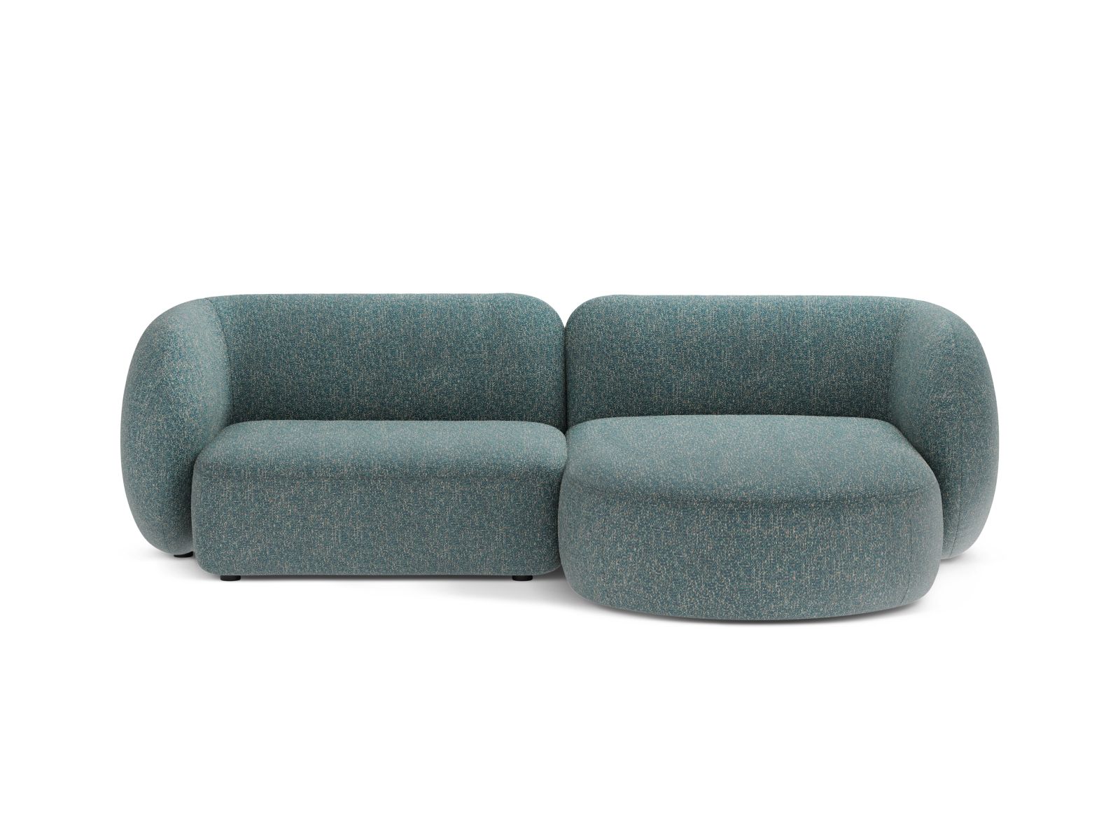 Modular Right Corner Sofa, "Kate", 2 Seats, 255x176x76
